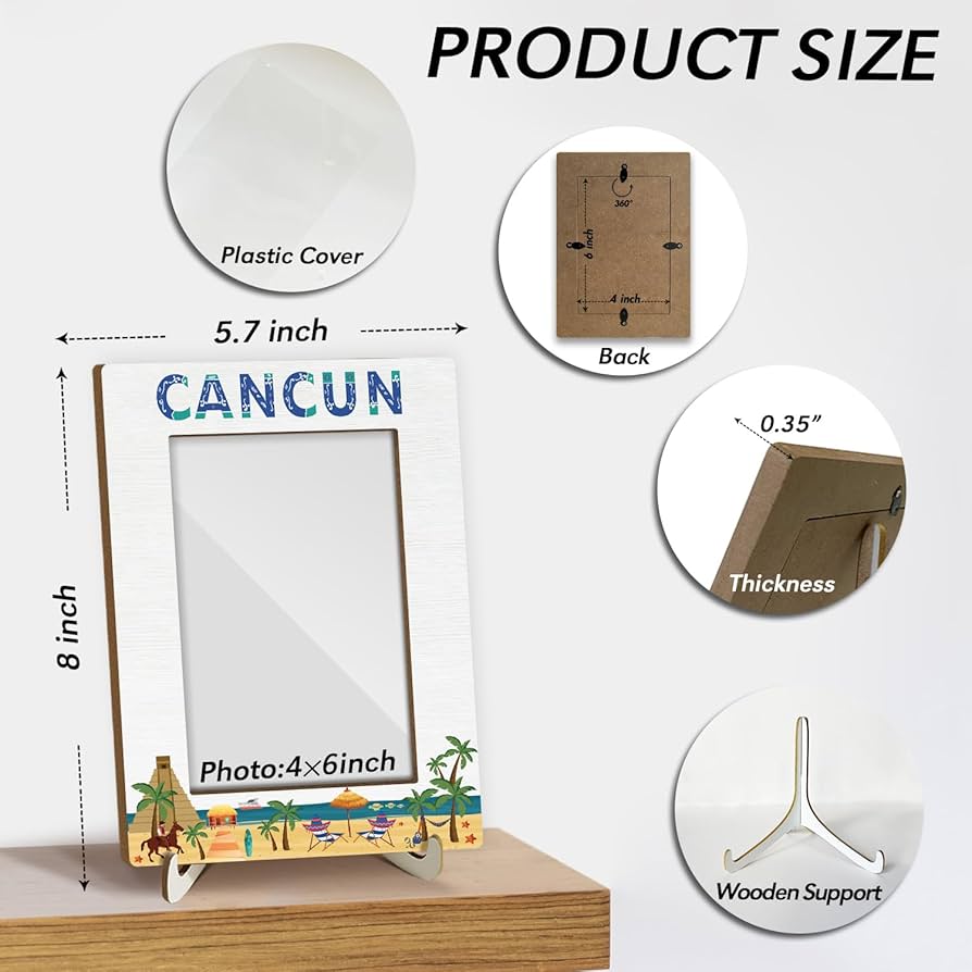 Amazon.co.jp: GaNiao カンクン メキシコ フォトフレーム