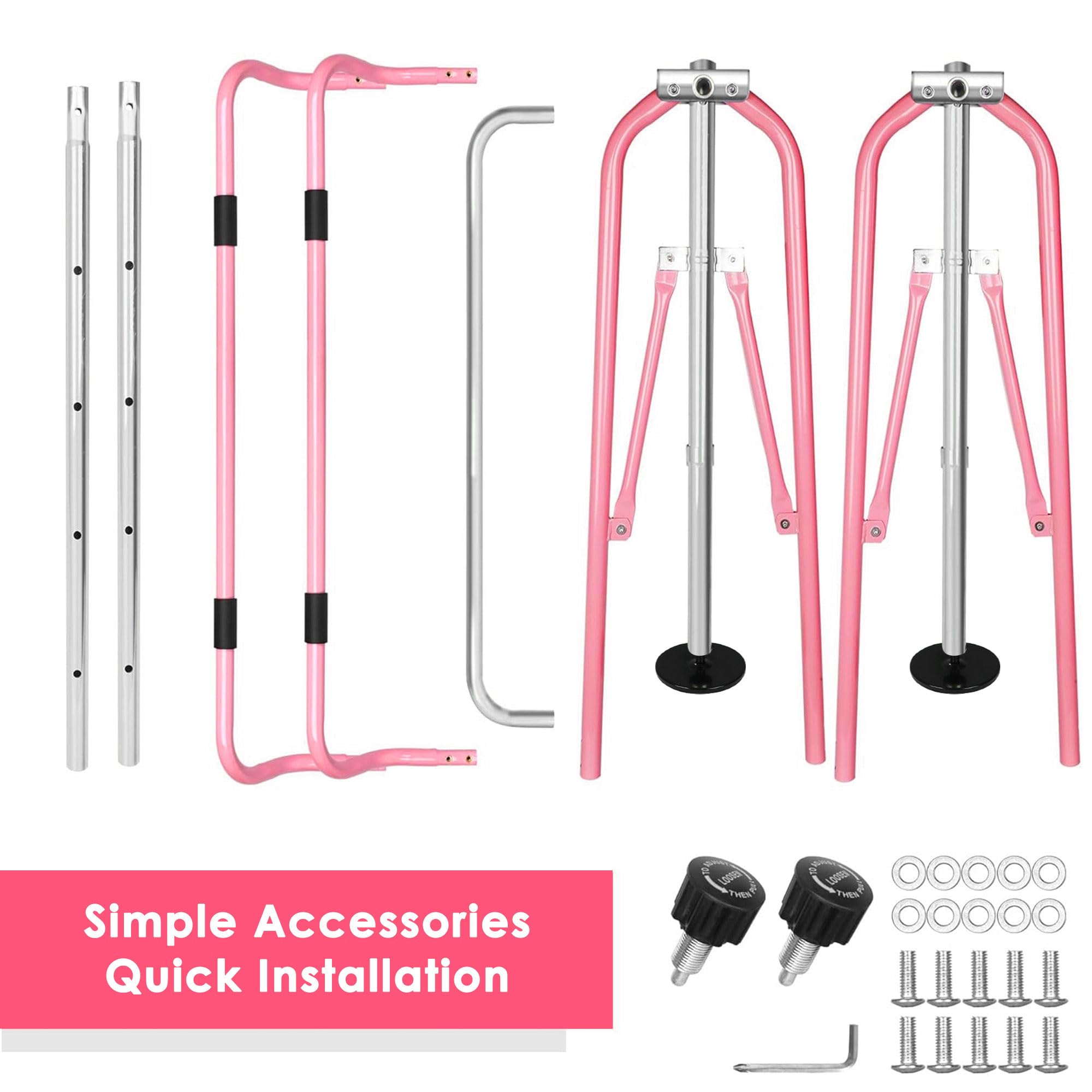 ORIENTOOLS Barra de gimnasia para niños, barra de entrenamiento ajustable en altura, barras horizontales plegables de gimnasia junior para el hogar