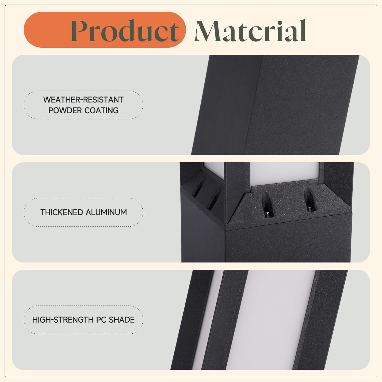 Outdoor Pathway Lights Wired, 31.5" Tall Landscape Path Lights, AC 100-240V Aluminum Bollard Light, IP65 Waterproof Driveway Light, 3000K LED Patio Pathway Lighting for Commercial Walkway Lawn