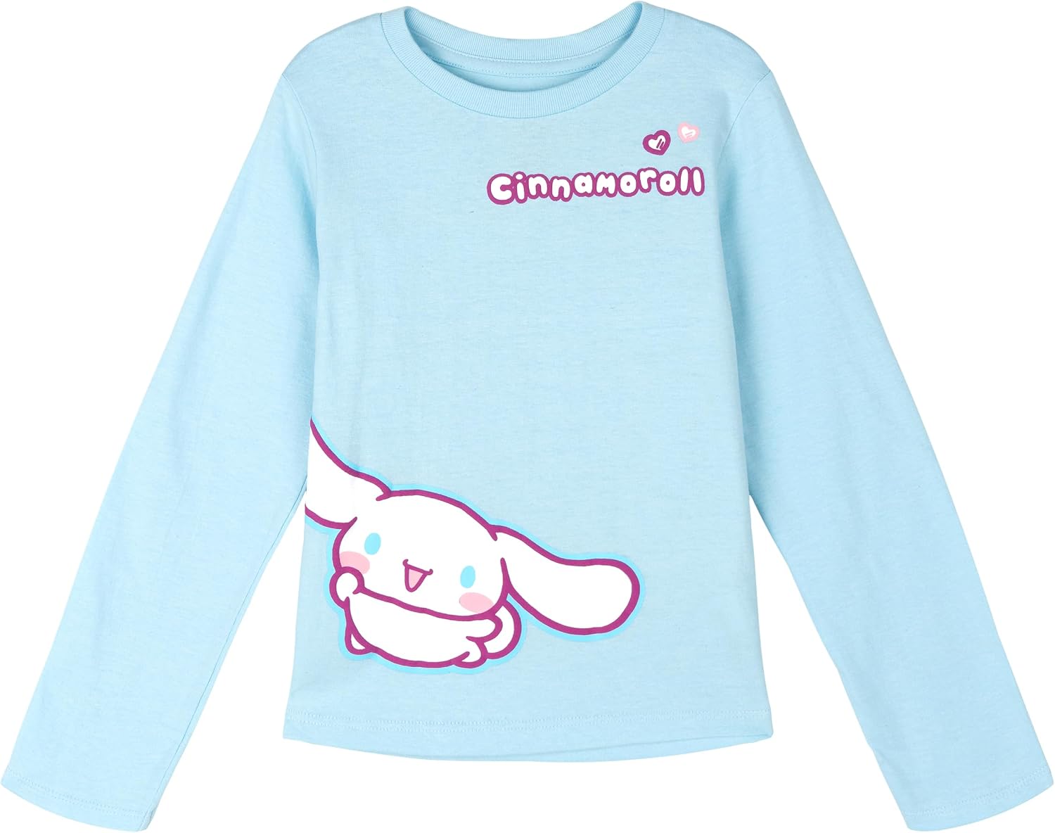 Hello Kitty Girls 3 Pack Peplum Long Sleeve T-Shirts Toddler to Big Kid Sizes (2T - 14-16)