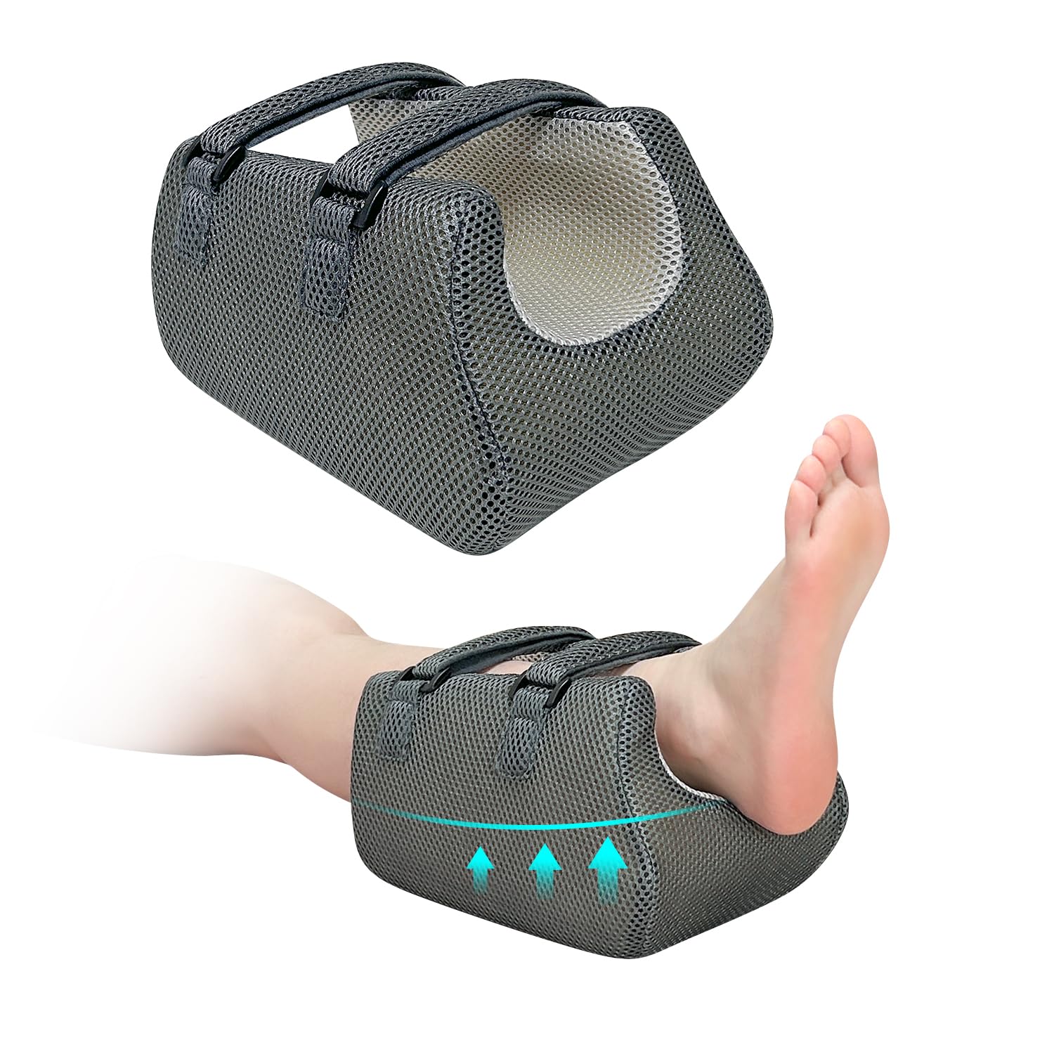 Foam Heel Protector for Pressure Sores, Ankle Elevation Pillow for Sleeping, Foot Elevation Heel Pillow Post Surgery, Wedge Pillow Foot Pain Relief