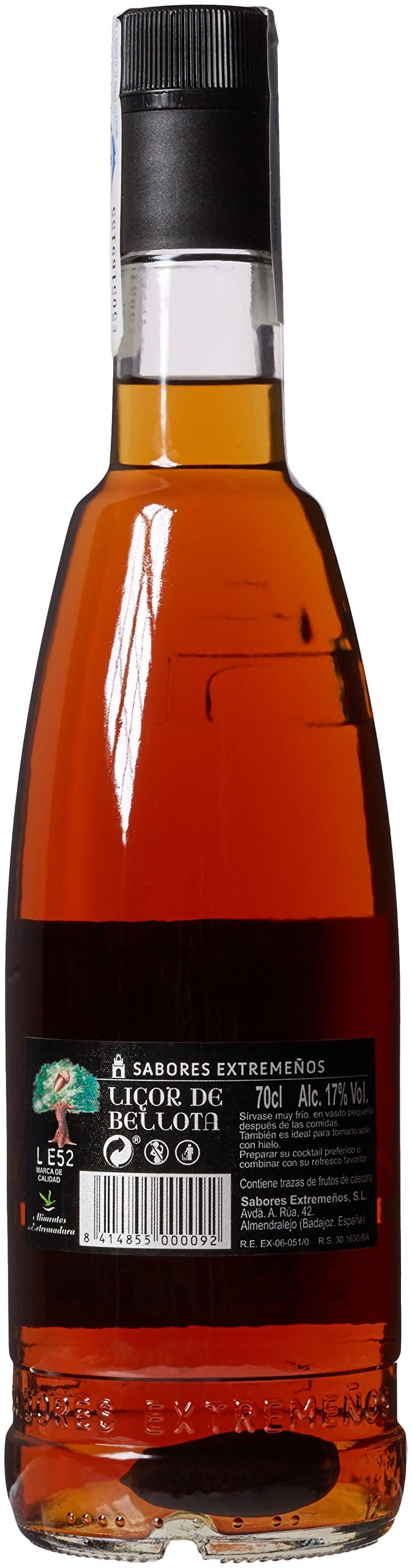 6 BOTELLAS LICOR DE BELLOTA BESO EXTREMEÑO 70 CL
