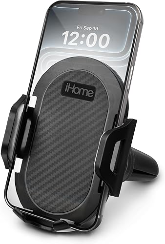 Miniatura 5 de iHome Soporte magnético para ventilación de aire, rotación de 360°, fuerte sujeción magnética, compatible con MagSafe