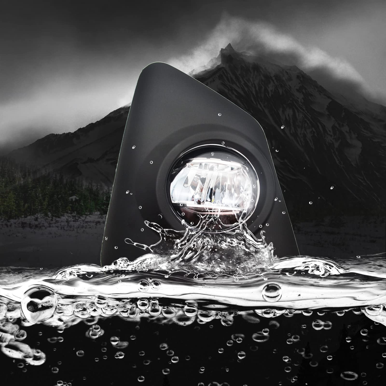 LED Fog Lights Compatible With 2014 2015 2016 Toyota Corolla S SE with Clear Lens Bumper Lamps Replacement Included Wiring Harness Kit Switch