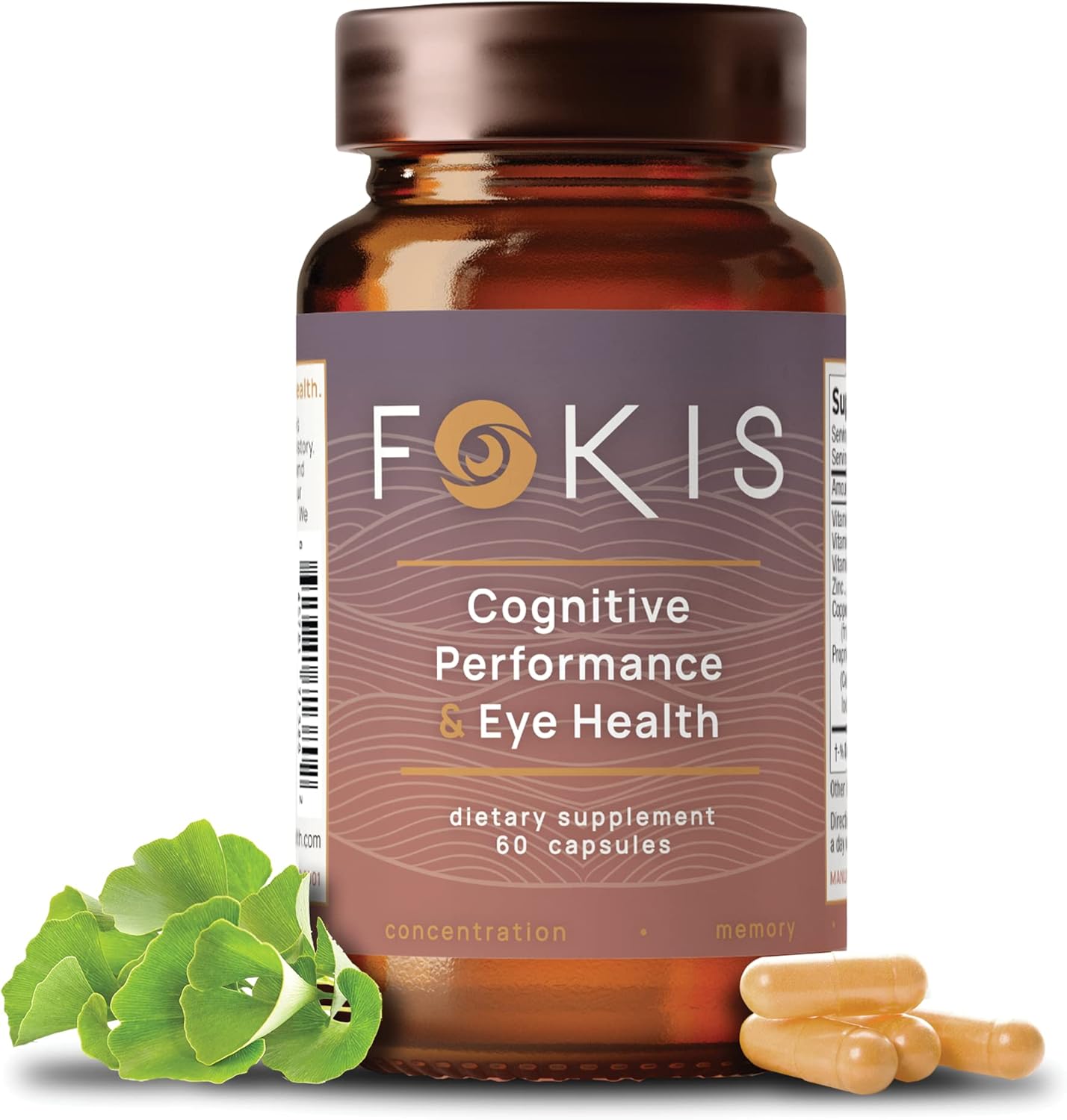 FOKIS Health Cognitive Performance & Eye Health 60 Ct