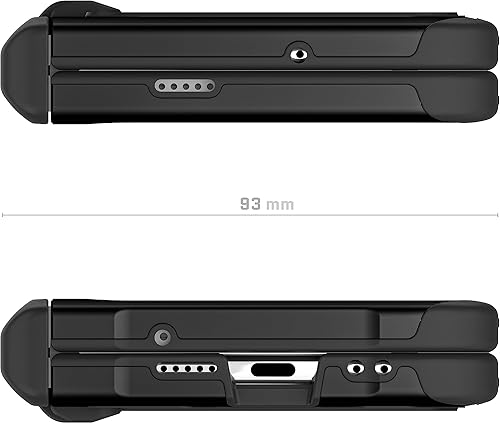 Miniatura 8 de Ghostek ATOMIC - Funda delgada para Google Pixel Fold transparente con parachoques de metal de aluminio, protección completa de bisagra, resistente,