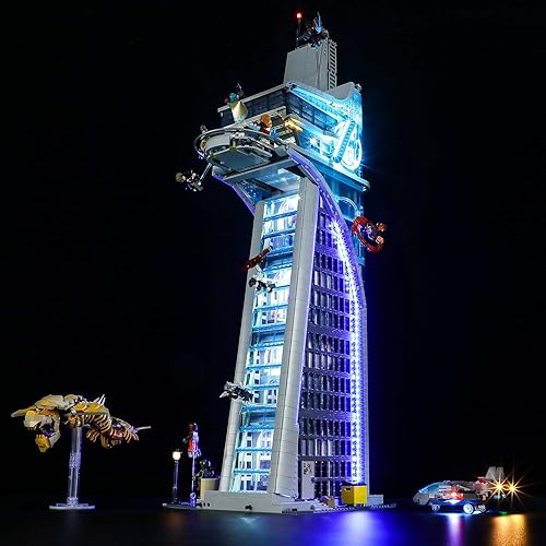 YEABRICKS Luz LED para Lego-76269 Marvel Avengers Tower Building Blocks Model (Lego Set no incluido)