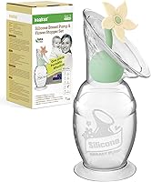 Vista 12 de haakaa Extractor de leche manual con juego de tapones de flores, bomba de mano de silicona Gen.2 con base de succión, libre de BPA