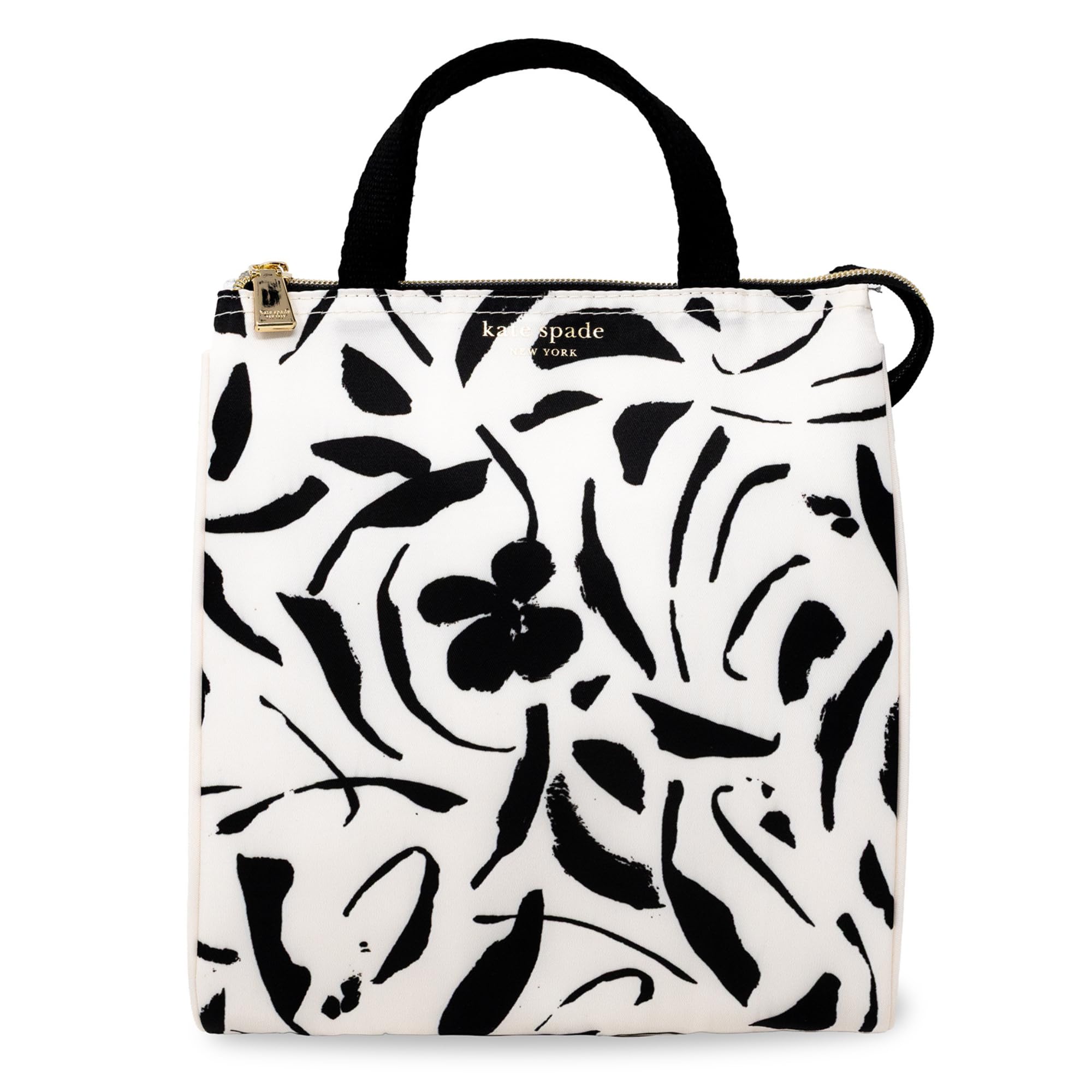 Kate Spade 象型ケース 黒/白 Amazon.com: kate spade new york Portable Soft Cooler Lunch Bag