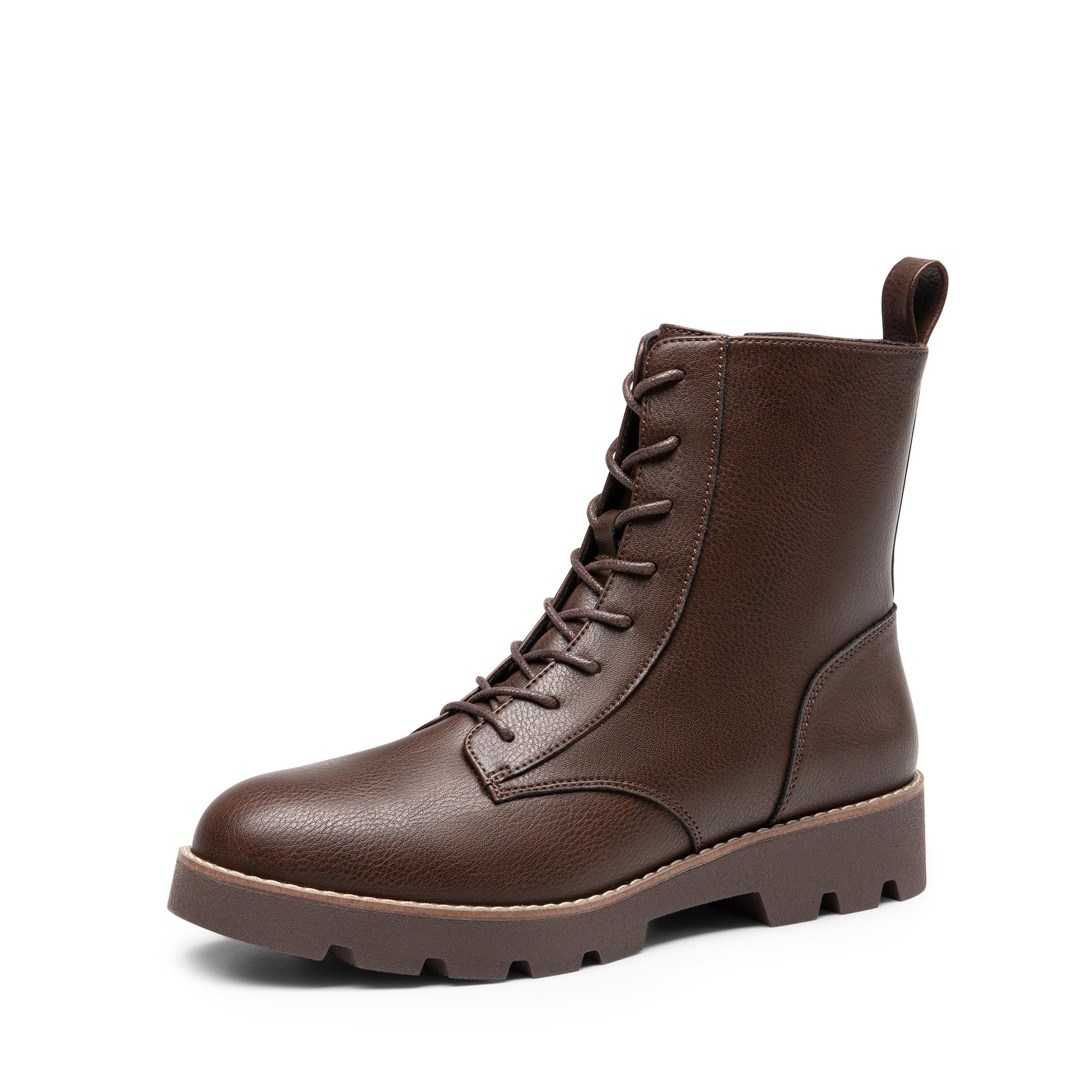 DREAM PAIRS Women's Combat Ankle Boots Lace up Lug Sole Fashion Booties Shoes