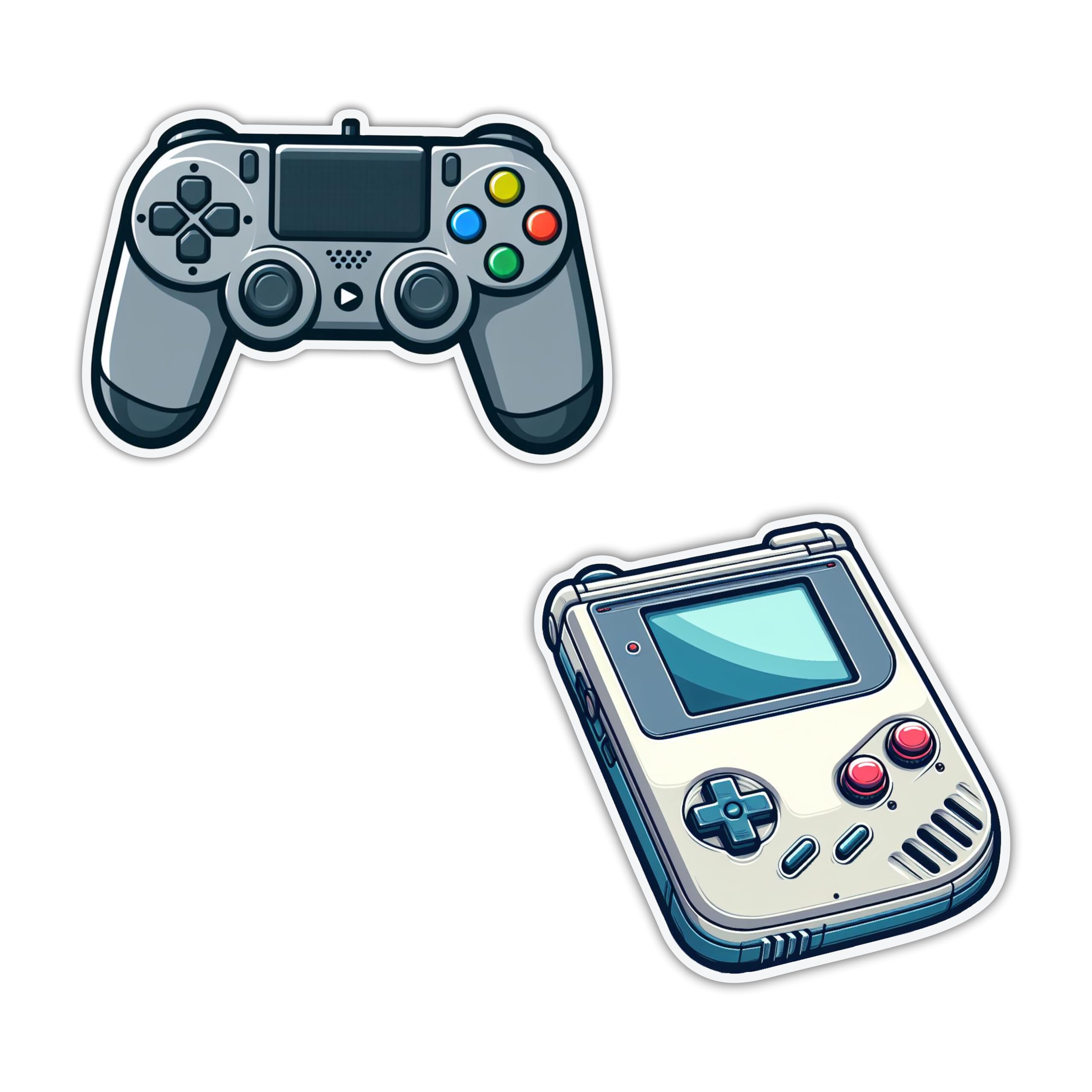 magneverse Gaming Controller & Retro Game Console Fridge Magnet Set - Premium Acrylic Magnets for Kitchen & Home Decor (Set of 2 Gaming Magnet for Fridge)