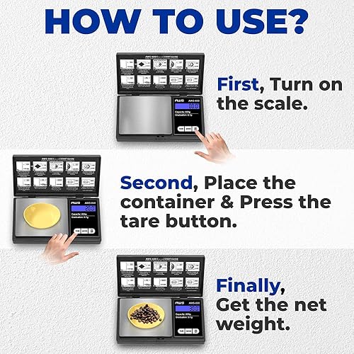 Miniatura 5 de AWS Series Báscula digital de bolsillo Serie AWS Negro