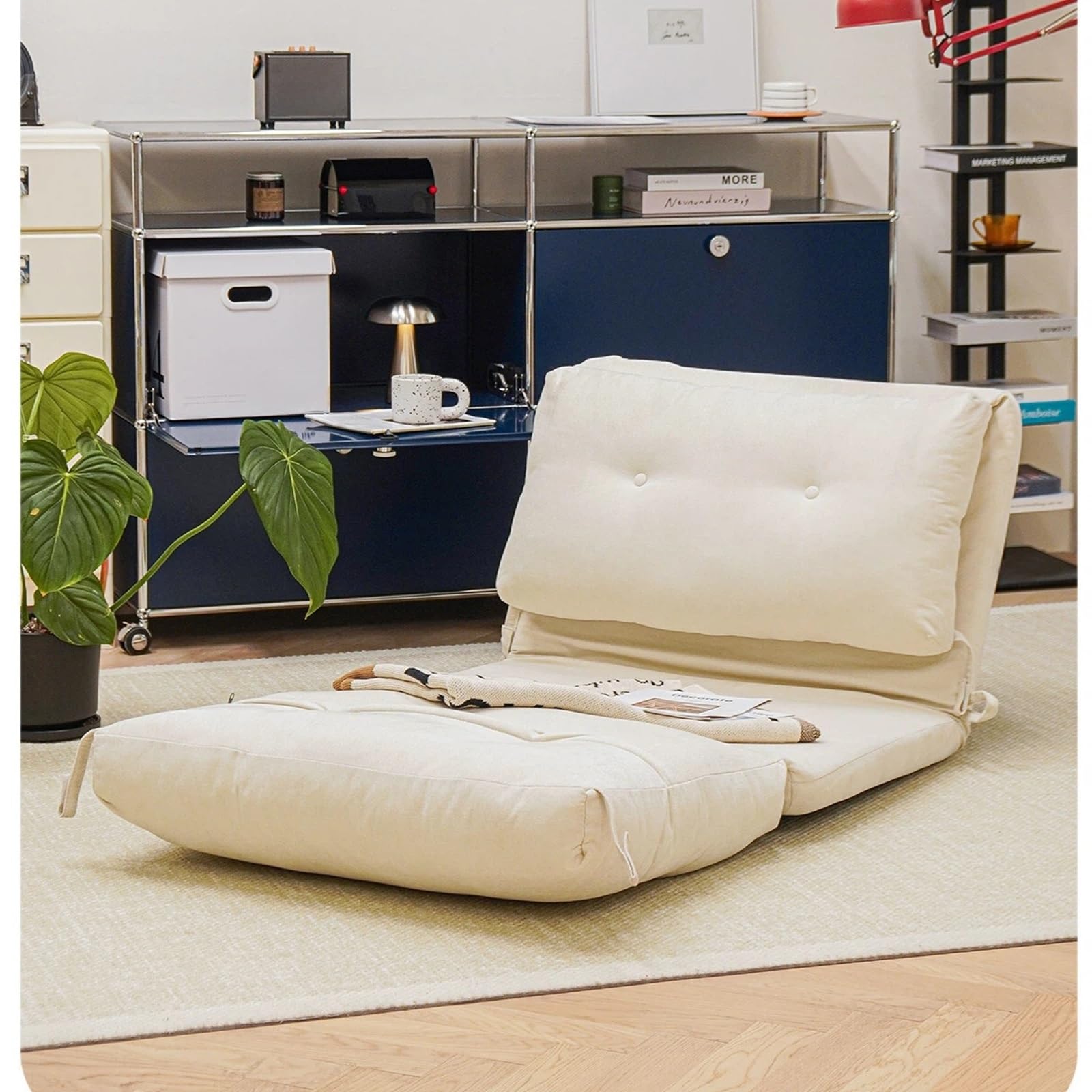 Pokój dzienny Składana dmuchana sofa Pojedyncze siedzisko podłogowe Tatami Domowe krzesło wypoczynkowe do sypialni i balkonu Sofa(Green)