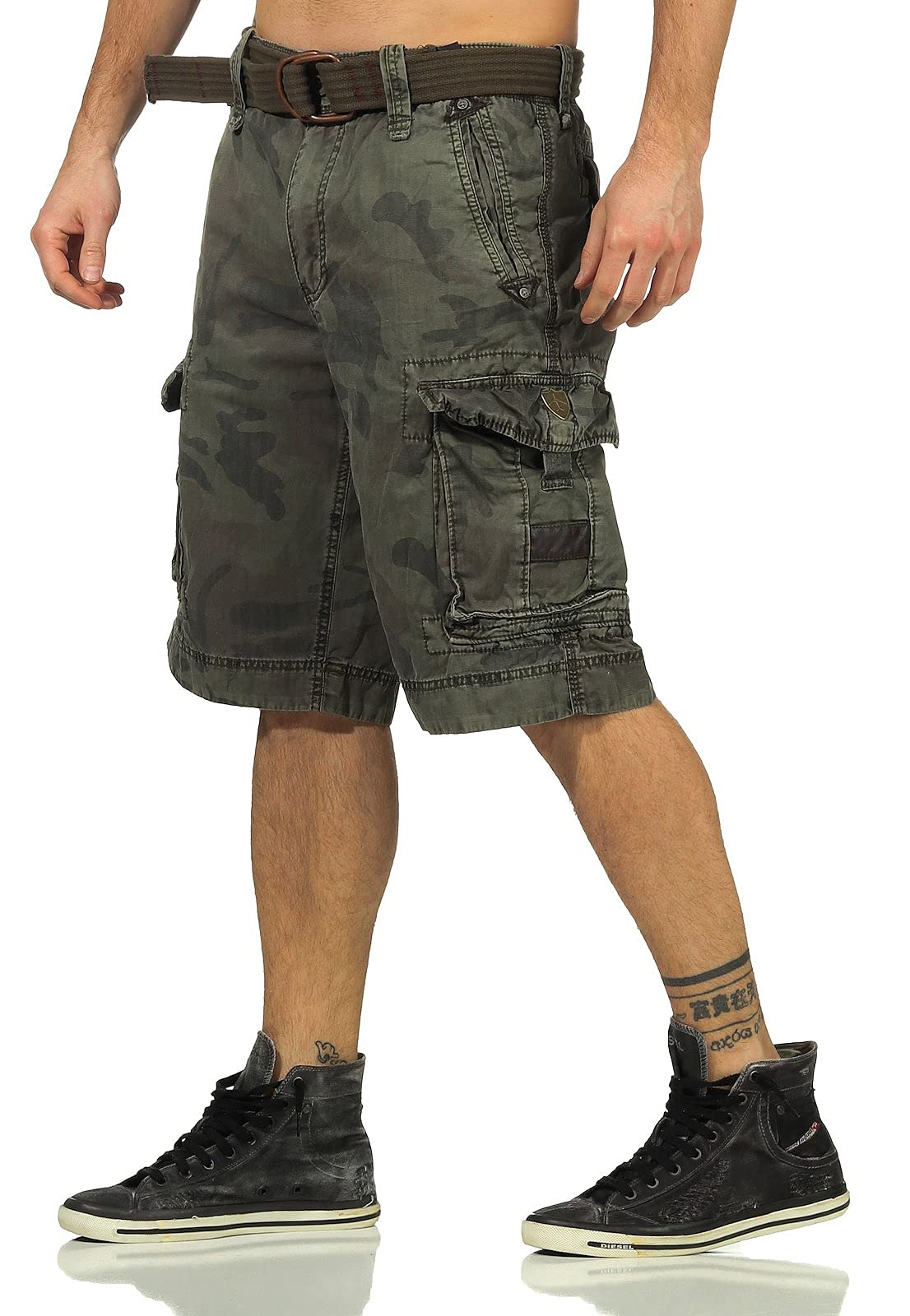 Jet Lag Take Off 7 Bermudas para hombre, incluye cinturón