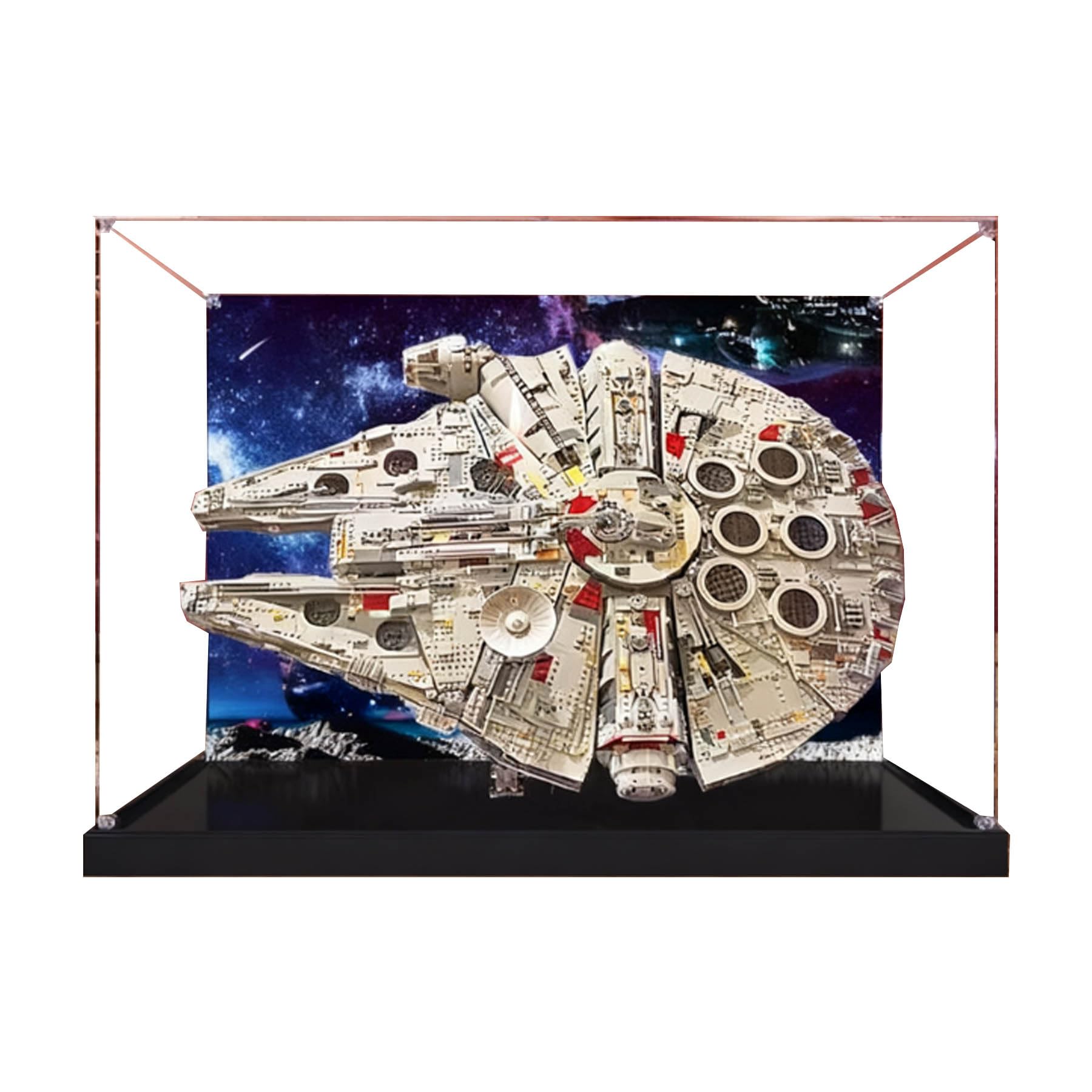 Acrylic Display Case for Lego 75192 Millennium Falcon, Dustproof Box, Storage Box, Transparent Box, Display Box Compatible with 75192 (Box Only)