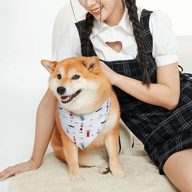 Foto 4 de 8 de Pañuelos para Perros con diseño de Faro náutico