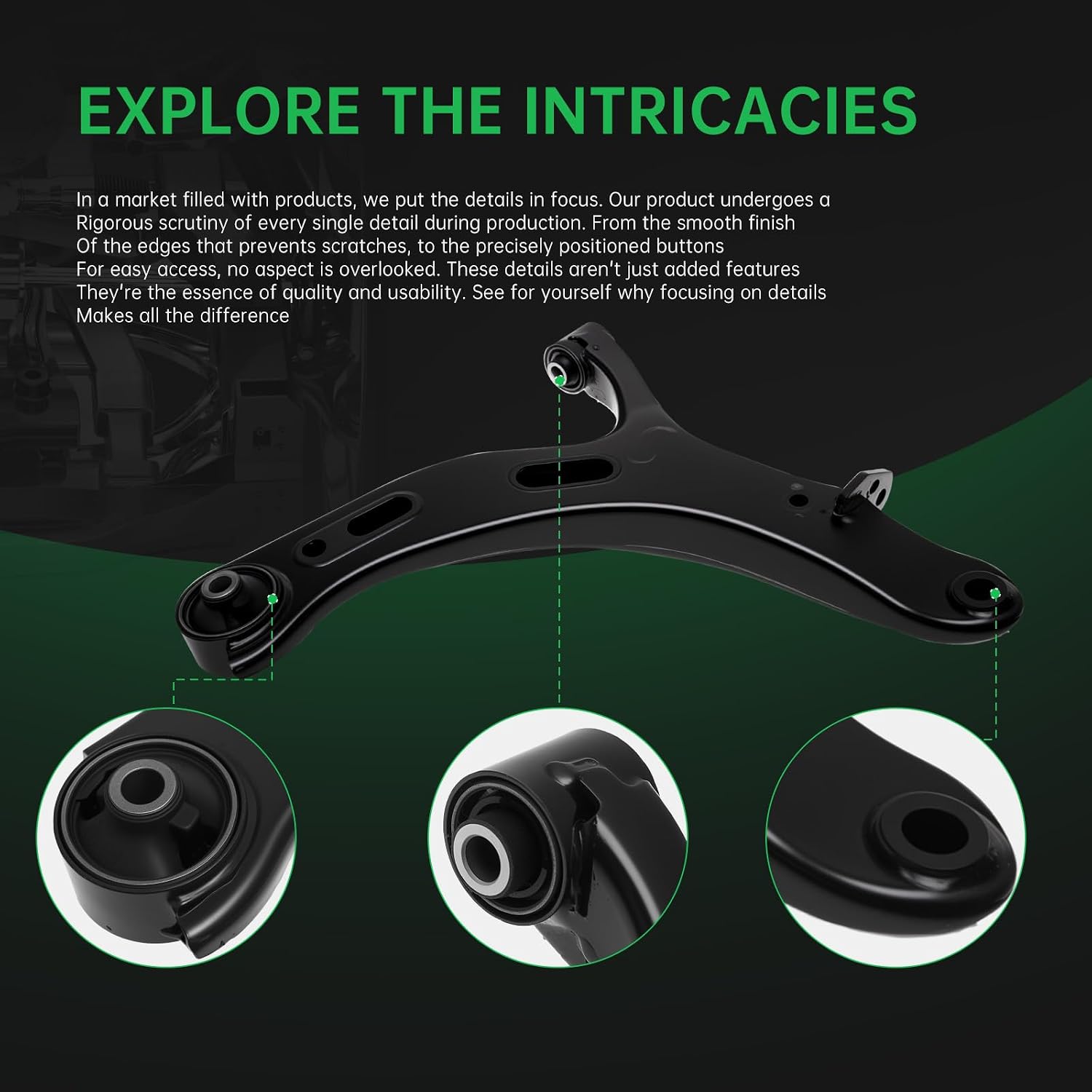 AUQDD 12Pcs Front End Suspension Kit Fit For 2010-2014 Su-baru Legacy, 2 Lower Control Arm 2 Ball Joint 2 Sway Bar Link 4 Outer & Inner Tie Rod End (# 522-831 522-832 543-650 K750422 ES3712 K9513)