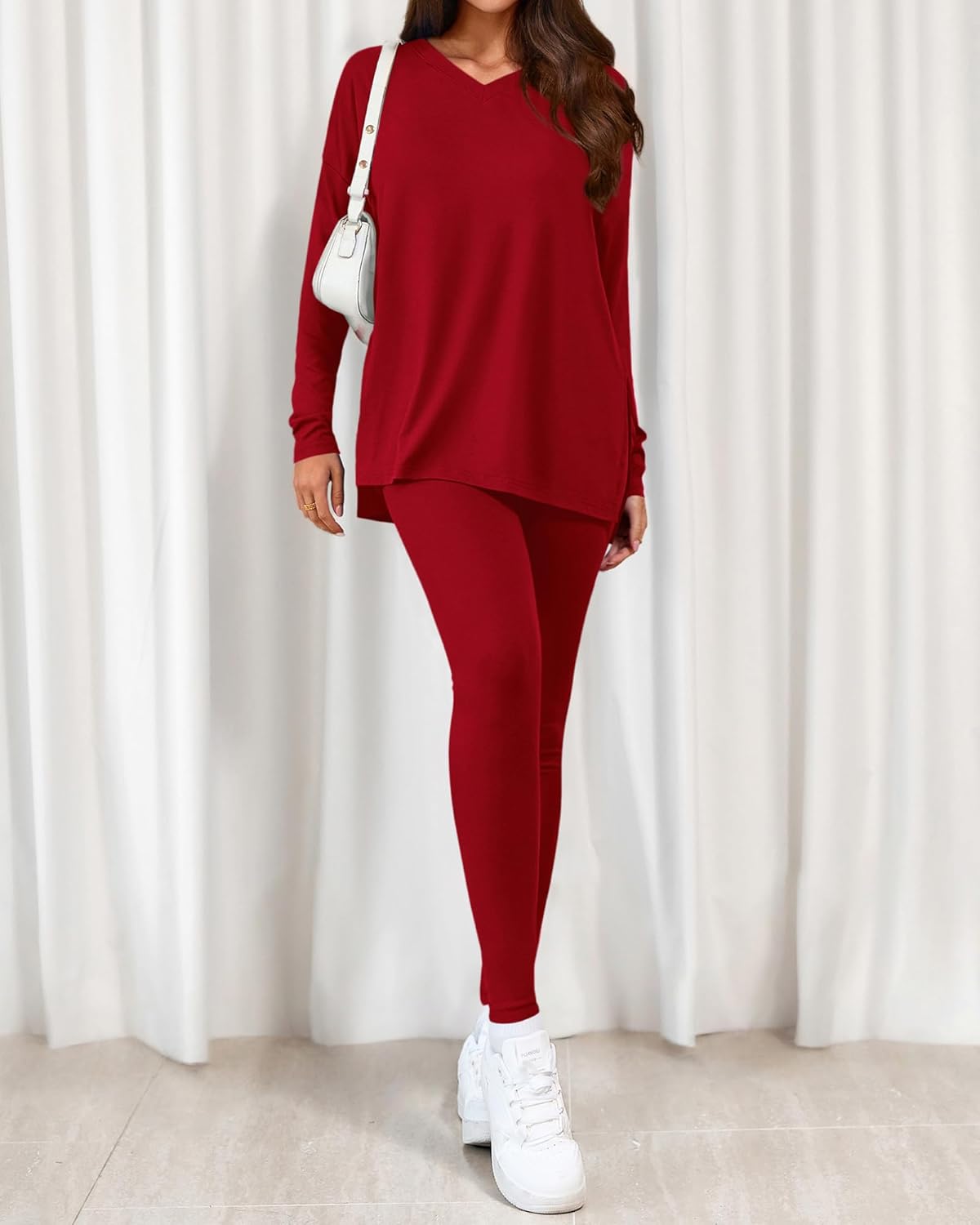 BTFBM Two Piece Sets for Women 2026 Casual Lounge Set Matching Oversized Shirts Leggings Workout Airport Travel Outfits - Image 7