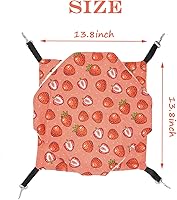 Vista 2 de LEFTSTARER Hamaca colgante para animales pequeños para mascotas, hurón, litera, jaula de juguete para hámster, rata, planeador de azúcar, loro
