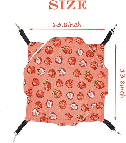 Miniatura 2 de LEFTSTARER Hamaca colgante para animales pequeños para mascotas, hurón, litera, jaula de juguete para hámster, rata, planeador de azúcar, loro,