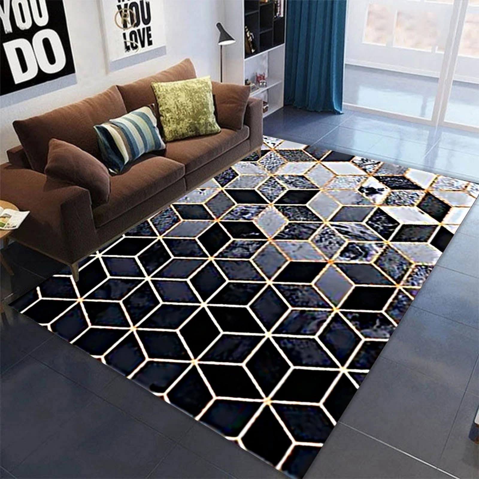 Tapis de zone 3D pour salon et chambre tapis rampant jardin d'enfants