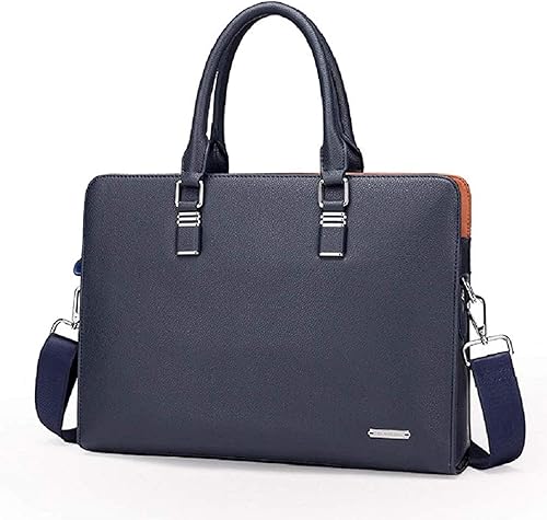 Amazon Co Jp 濤 マル 英の濤 ビジネスバッグ ビジネスカバン メンズバッグ 男性用カバン 北欧風 革 軽量 大容量 通勤 就活 ブルー シューズ バッグ