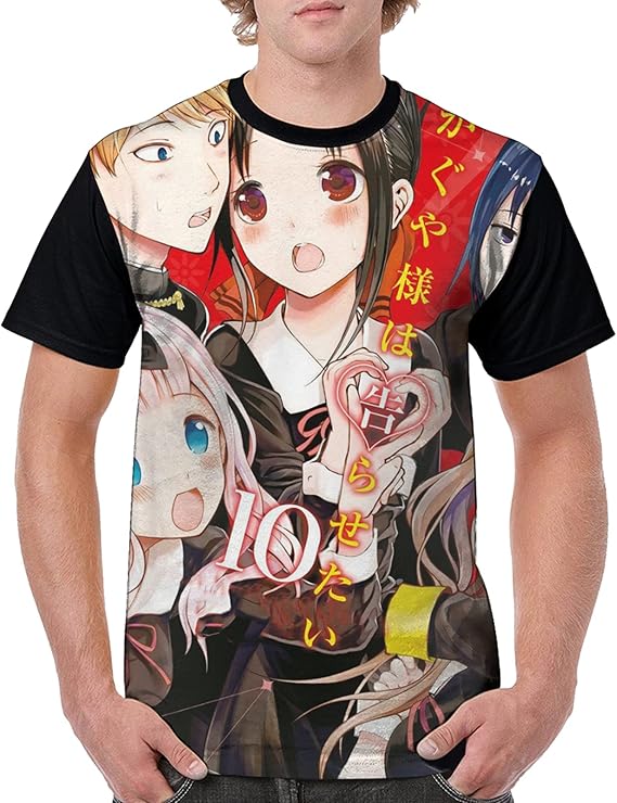 Amazon Co Jp クルーネック夏カジュアルコーデのtシャツですかぐや様は告らせたい2 肉厚生地 ヘビーウェイトメンズ Tシャツ 吸汗 速乾 インナーシャツおきいサイズ メンズ 半袖 ファッション