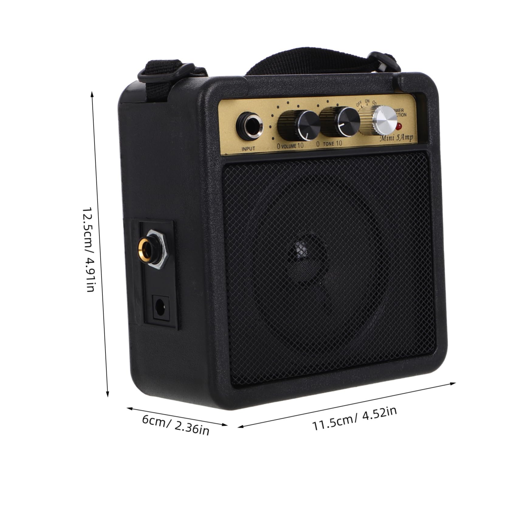 Amplificatore Per Chitarra Mini Portatile Dispositivo Amplificatore Piccolo Per Chitarra Elettrica Basso Alta Fedeltà Connettività Versatile Effetti Sonori Integrati Costruzione Ro
