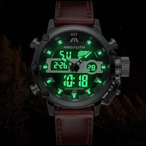 Miniatura 2 de MEGALITH Relojes para hombre, impermeables, digitales, militares, tácticos, tácticos, multifunción, resistente, LED, reloj digital para hombres,