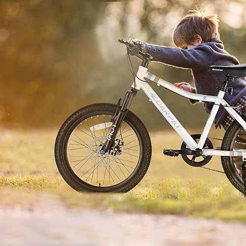Miniatura 7 de 20 Inch Kids Mountain Bike, 7-Speed Gears, Front Suspension Fork, Disc Brake, for Boys and Girls Ages 8-12, All-Terrain Bicycle for Outdoor Trail