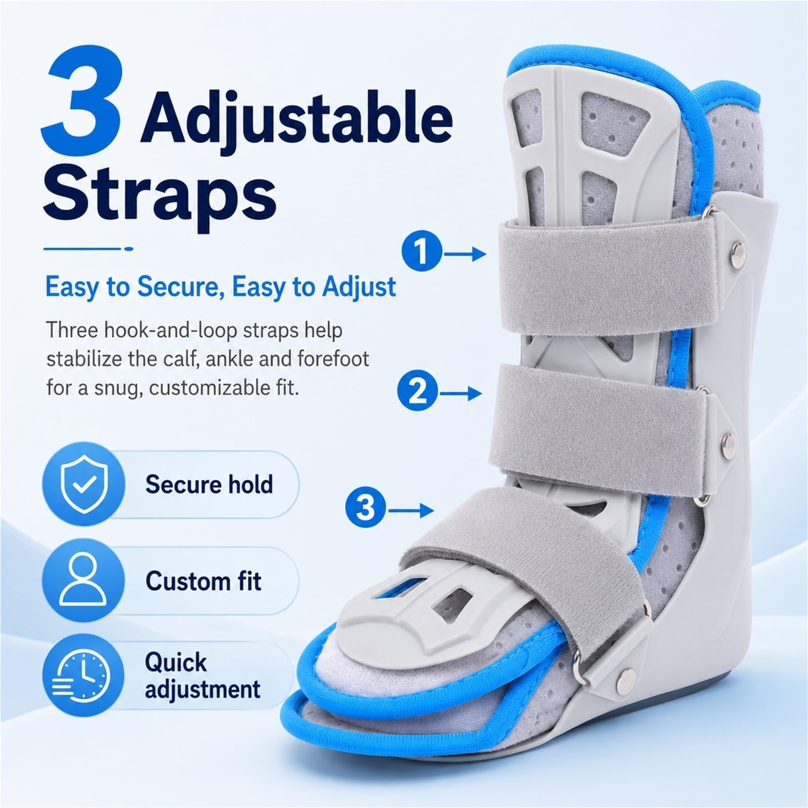 Ortesis Tobillo Pie Infantil AFO Férula para Pie Equino Niños Soporte Corrector de Marcha para Rehabilitación Parálisis Cerebral Hemiplejía y Esguinces