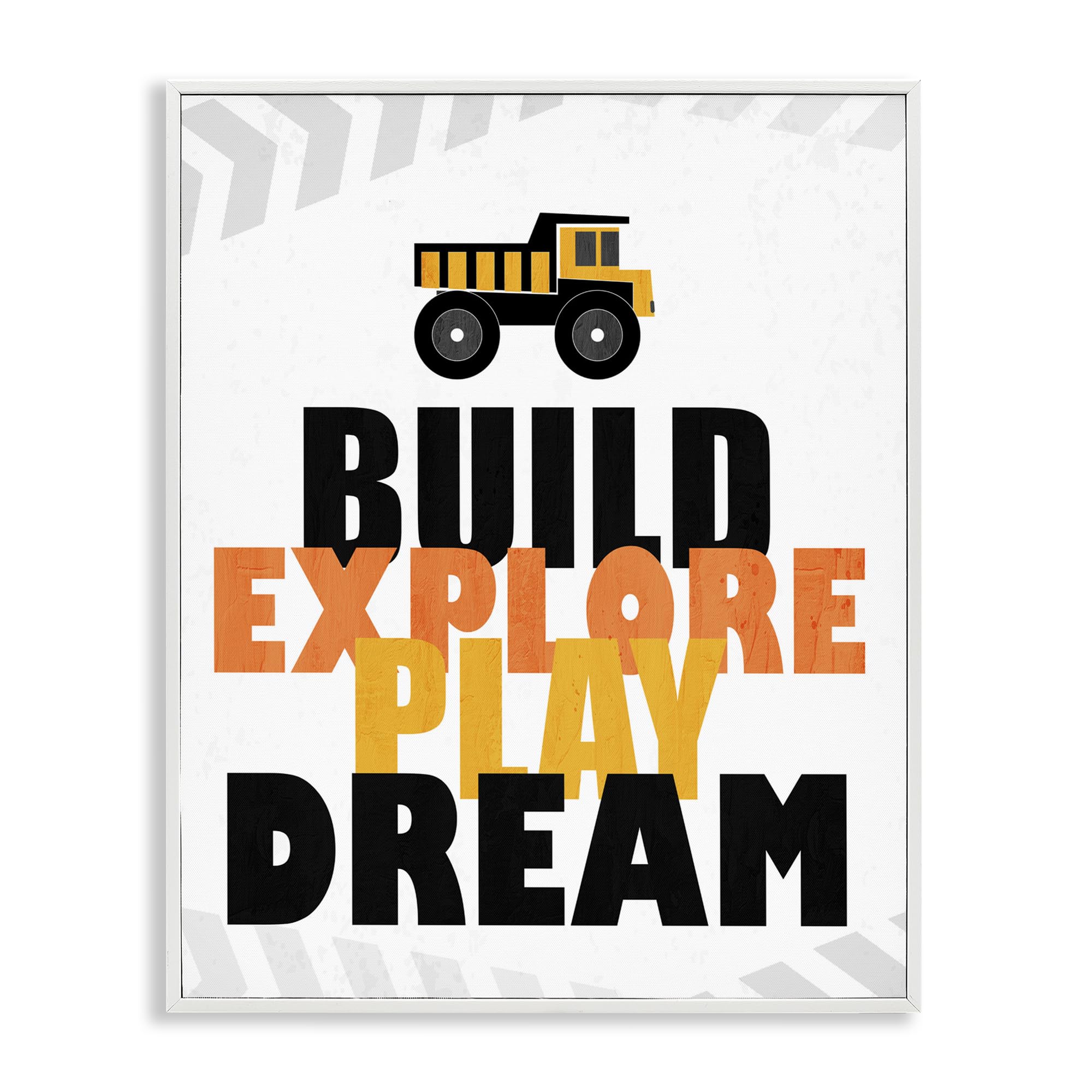 Cadre inspirant Build Explore Play Dream Stupell Industries pour accompagner ses rêves