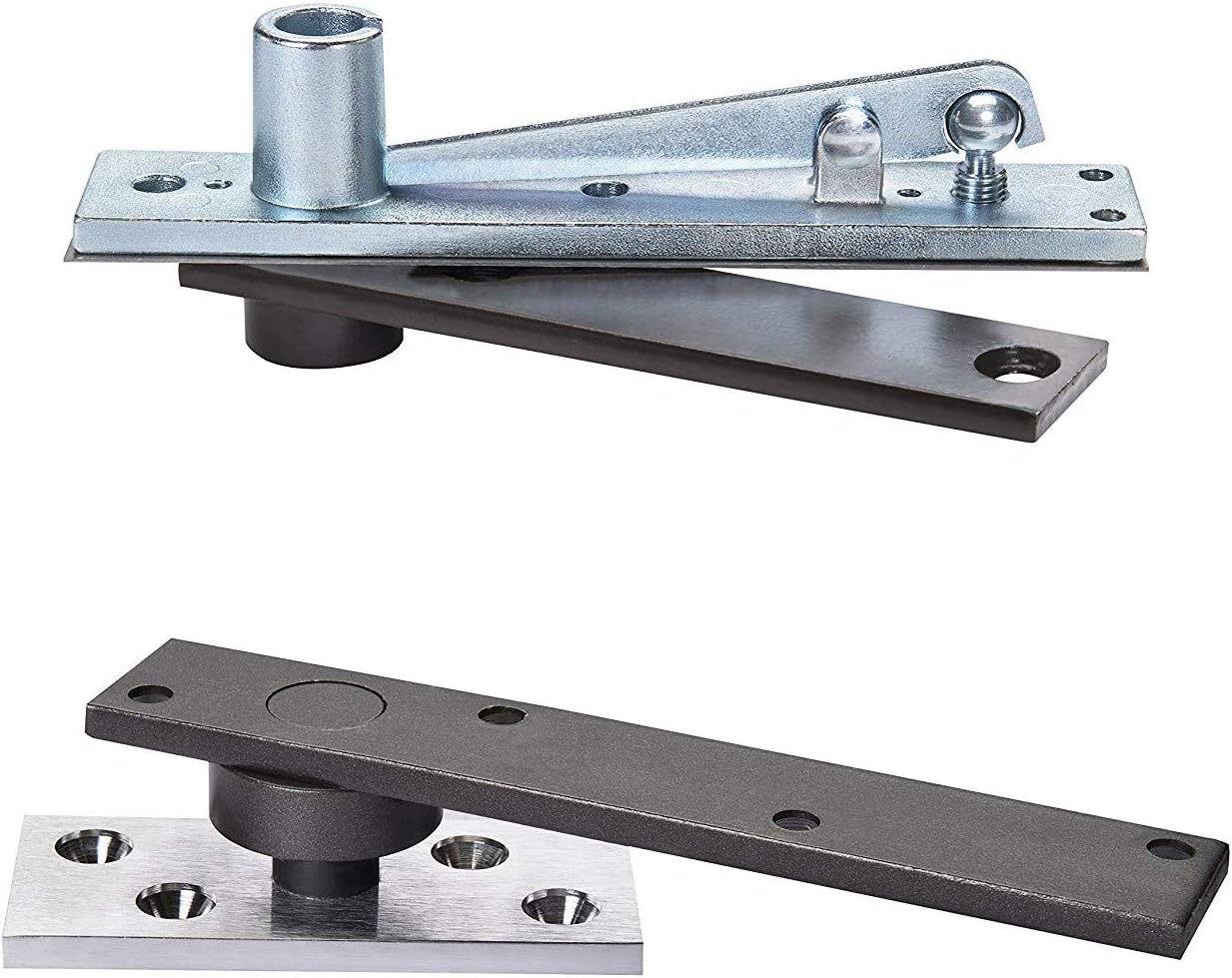 Rixson (Assa Abloy) Center Hung Pivot Hinges, Model 370, Interior or Exterior Doors up to 3' 8" x 8' 6" (500 lbs.), Color: Satin Chrome (626)