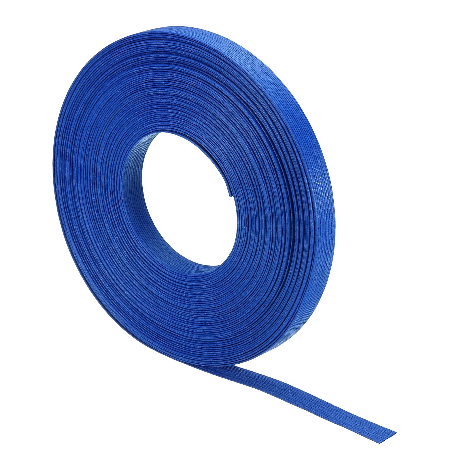 PATIKIL 21.9 Yards x 0.6" Paper Rattan Weaving Cane, 12-Ply Paper Rattan Weave Basket Weaving Supplies for DIY Rattan Woven Making, Blue — image 1
