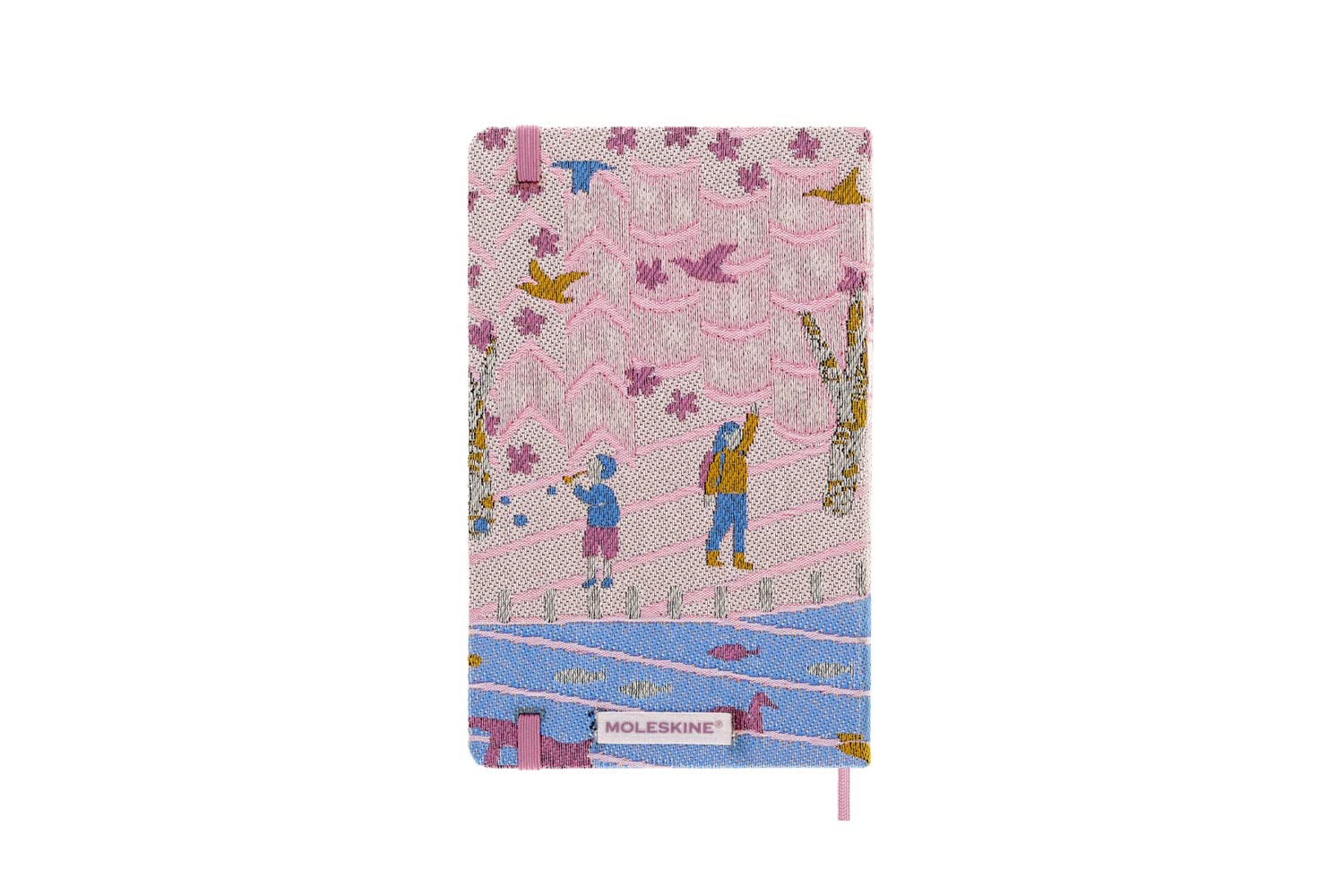 Moleskine Scatola da Collezione Sakura, Set con Taccuino in Edizione Limitata, Taccuino Sakura, Copertina Rigida in Tessuto, Dimensioni Large 13 x 21 cm, Colore Rosa Scuro