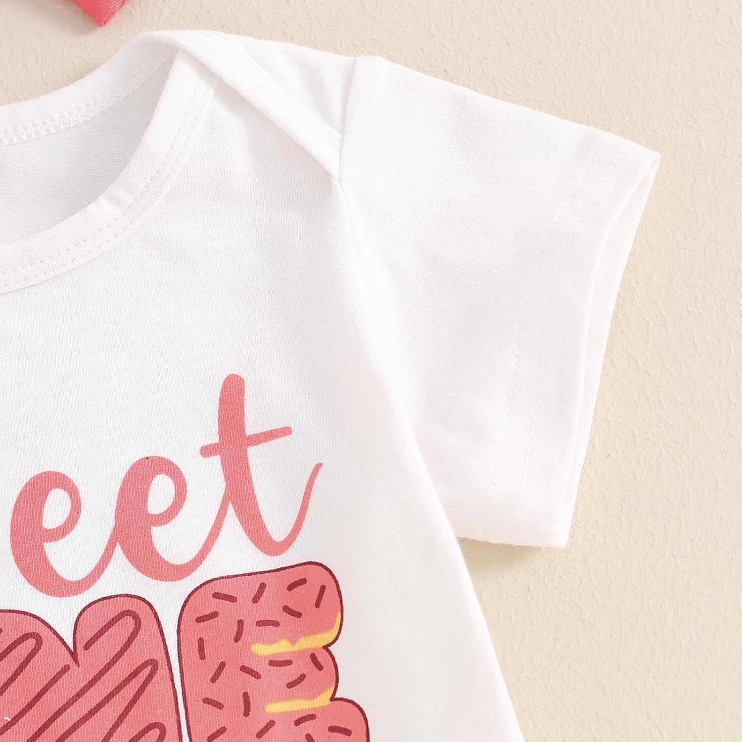 FYBITBO Sweet One First Birthday Outfit Baby Girl Donut Short Sleeve Romper Tulle Tutu Skirt Dress 1St Birthday Girl Outfit - Image 6