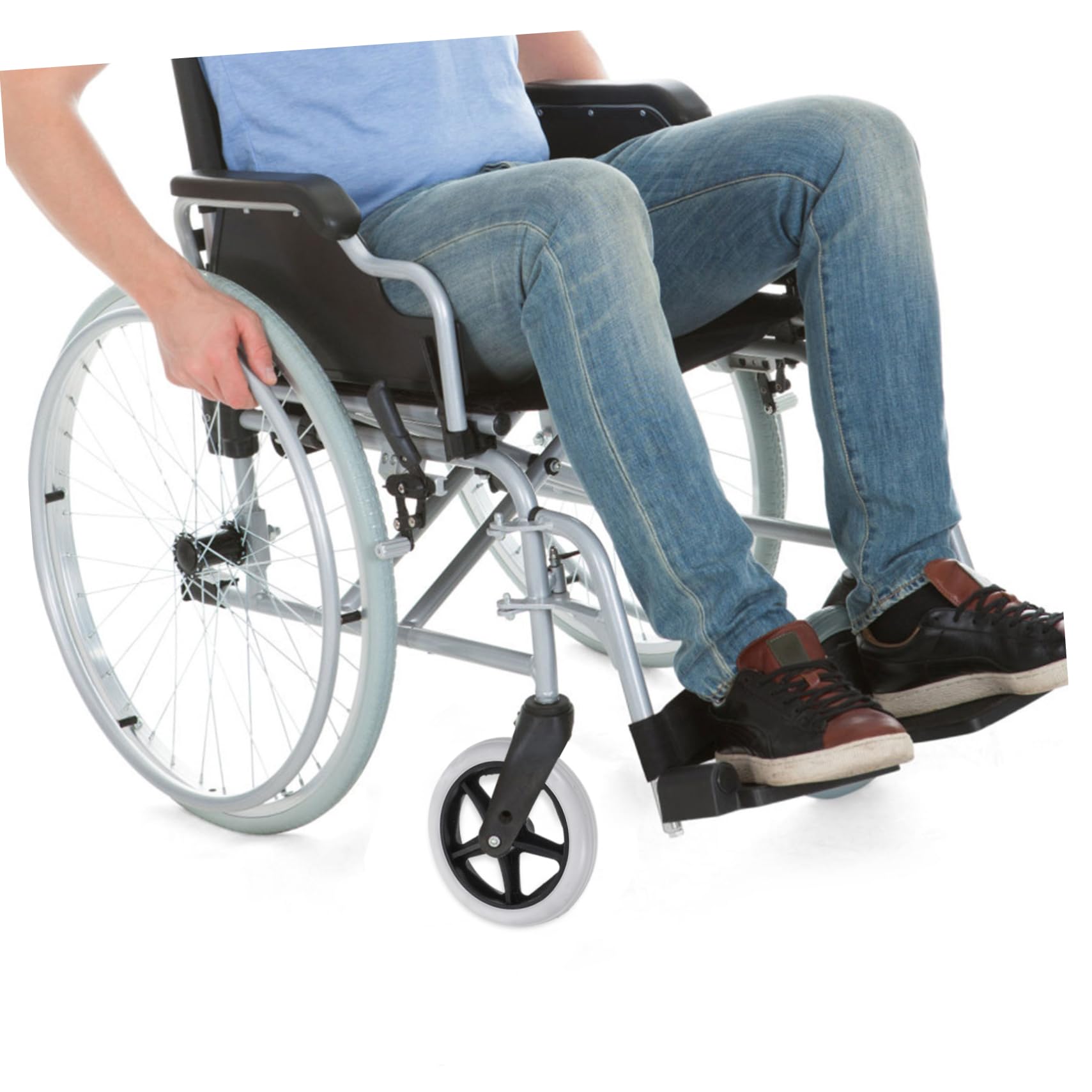 Didiseaon Ruedas Delanteras de Repuesto para Silla de Ruedas, 4 Piezas, Rodaje Suave, Antideslizantes, para Uso Interior y Exterior
