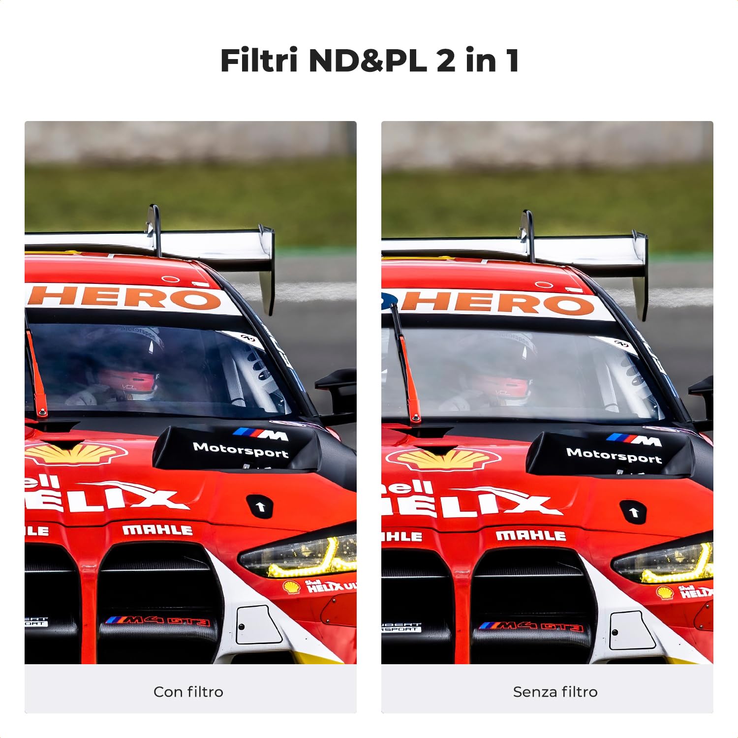 K&F CONCEPT Set di Filtri ND/PL Avvitabili Compatibile con Insta360 Ace Pro 2. Include ND8/PL, ND16/PL, ND32/PL e ND64/PL. Accessori per action camera in vetro ottico HD multi-rivestito.
