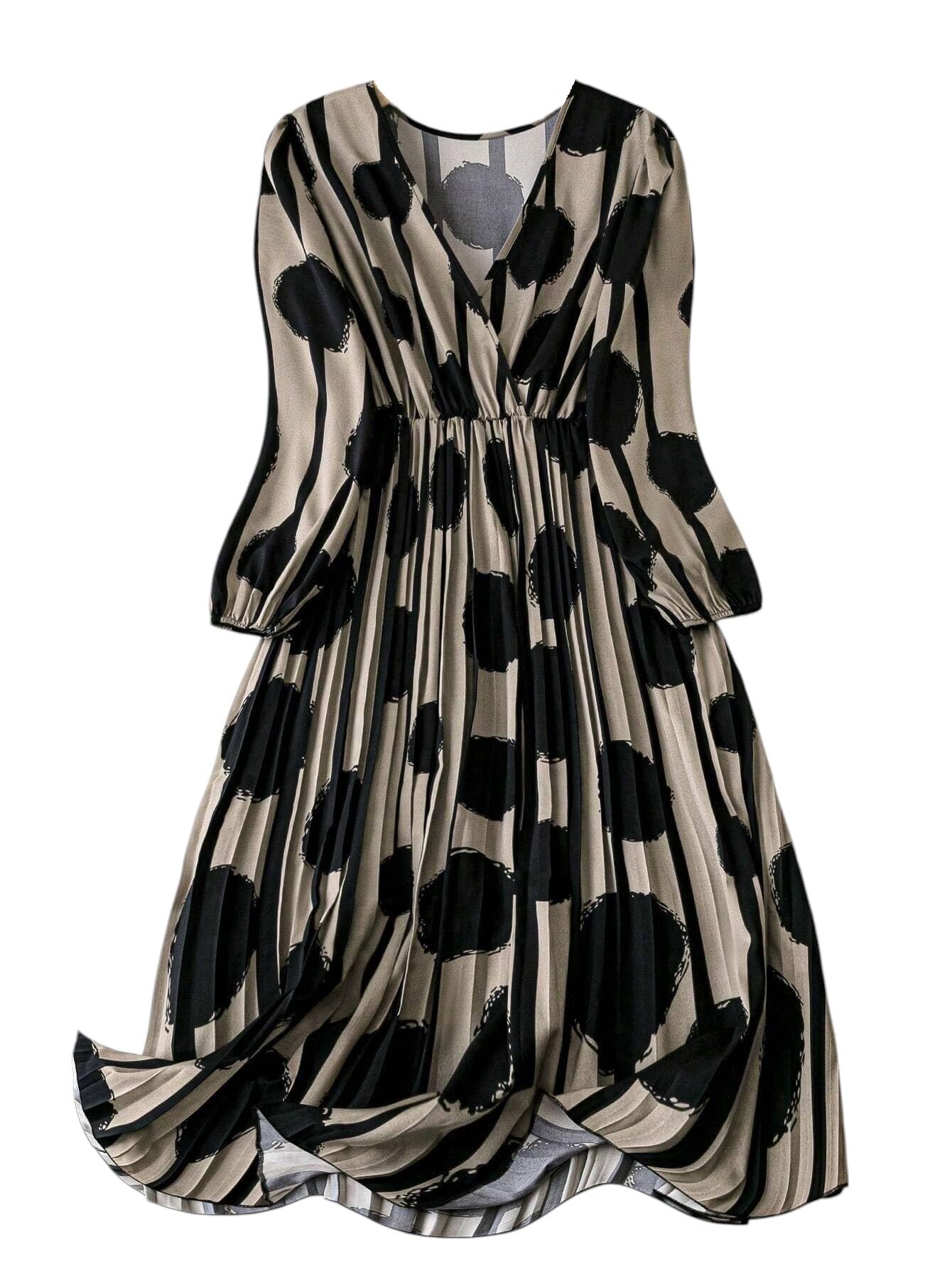 Litzo Women's Cotton A-Line Maxi Dress (L-62-M_Brown