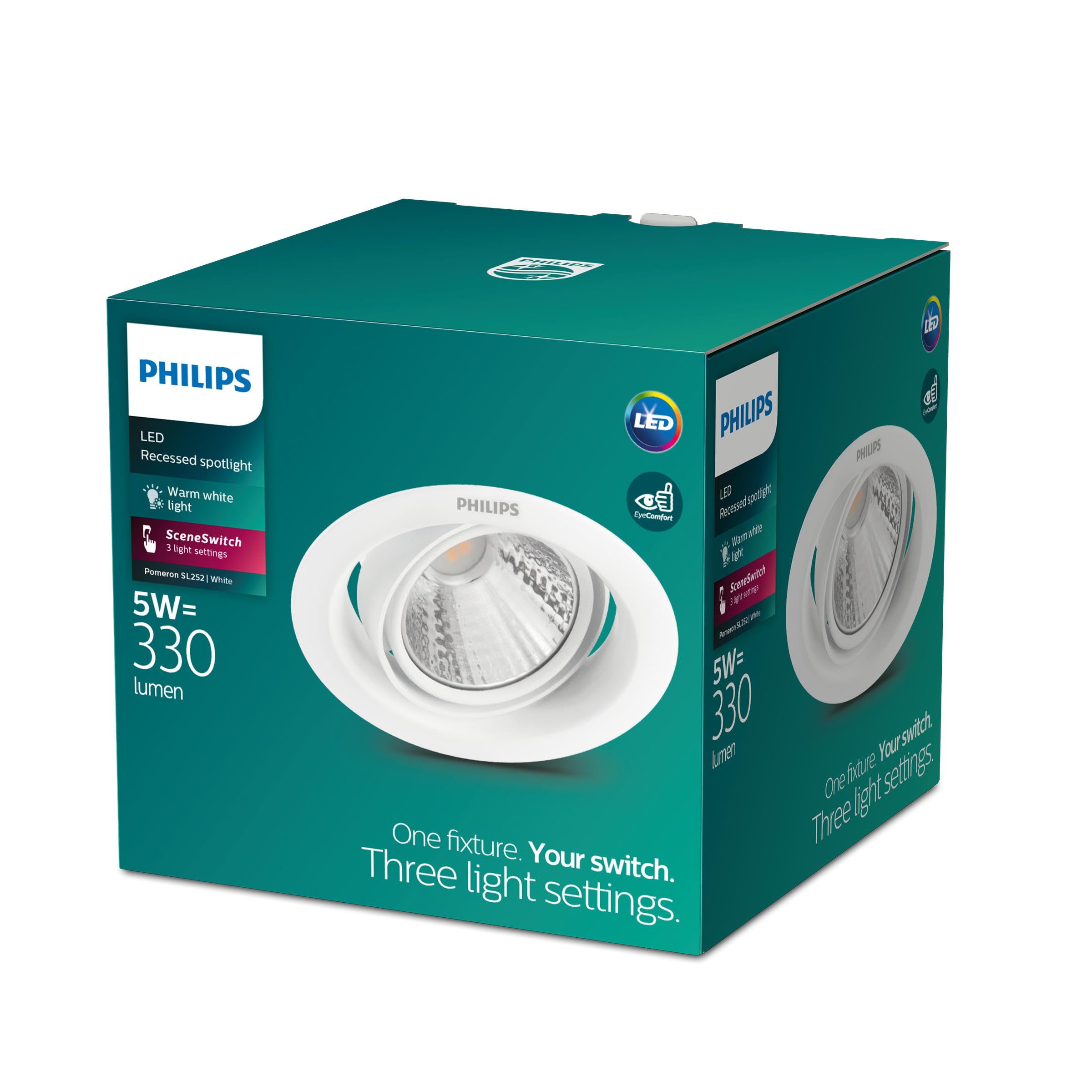 Philips Pomeron Gömme Spot Işık 5W 330 Lumen 2700K Sarı Işık