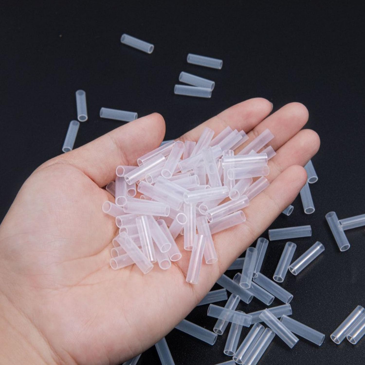 100 Pack Glow Sticks Connectors Glow Sticks Coupler Joiner Extension Connector for Neon Glowsticks Party Supplies Light Stick Light Up Necklaces Bracelets Headbands Football Birthday Event Show image 4