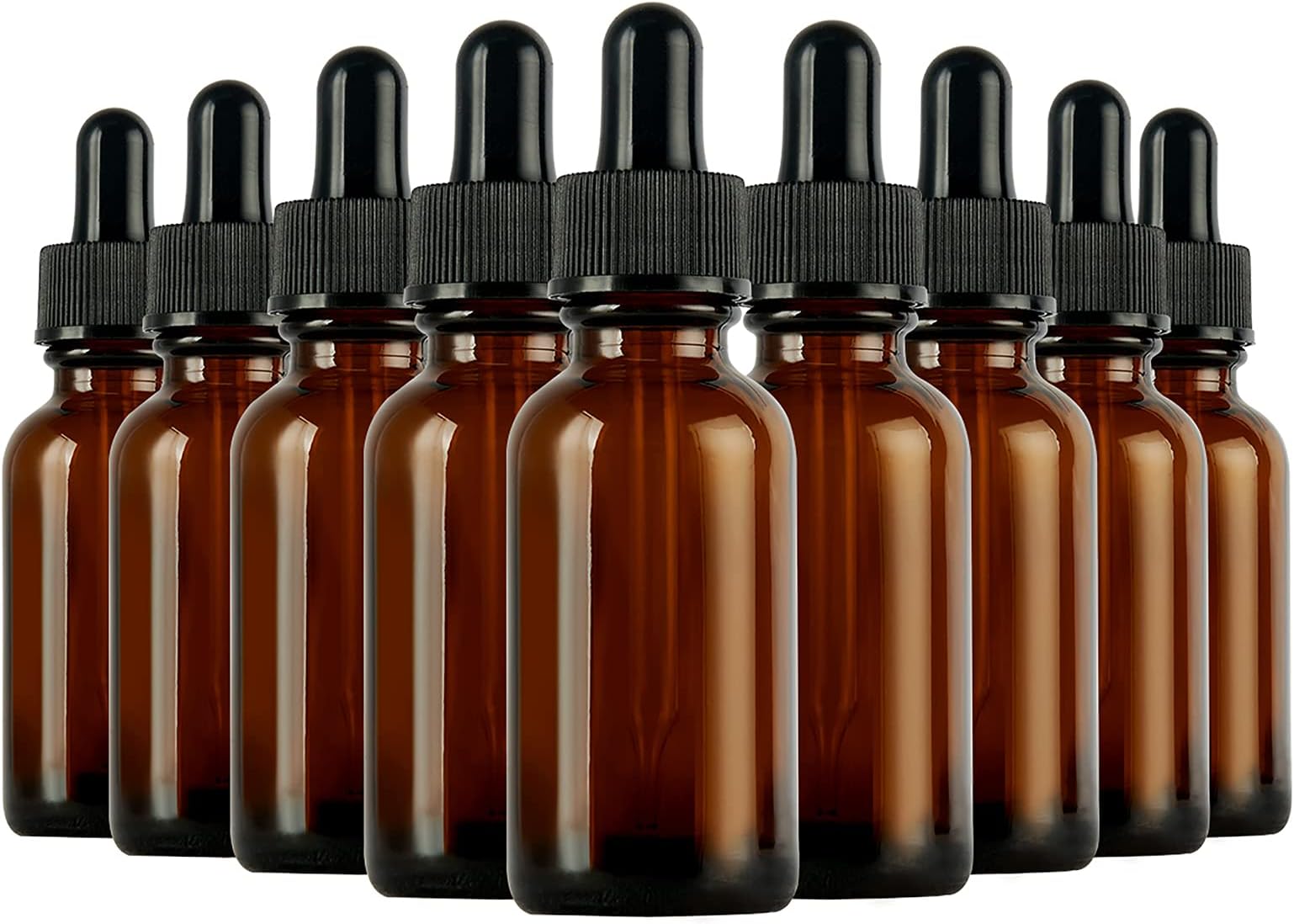 Eye Dropper bottle, Hoa Kinh 24 Pack 2 Oz 60ml Amber Glass Bottles, with Glass Eye Droppers for Essential Oils