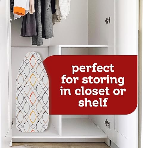 Miniatura 8 de Perilla - Mini tabla de planchar portátil, compacta y fácil de usar, tela resistente al calor, hoja de metal permeable al vapor, borad de hierro,