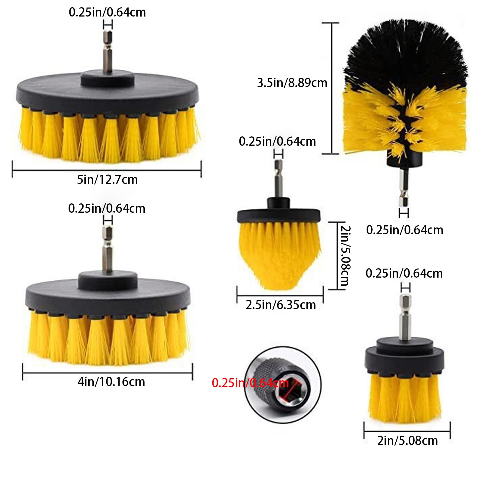 Kit di detailing per auto 29 pezzi di strumenti per la pulizia | Kit per il detailing degli interni auto per automobile, bagno, sedili, cruscotti, scanalature dei pneumatici, bocchette