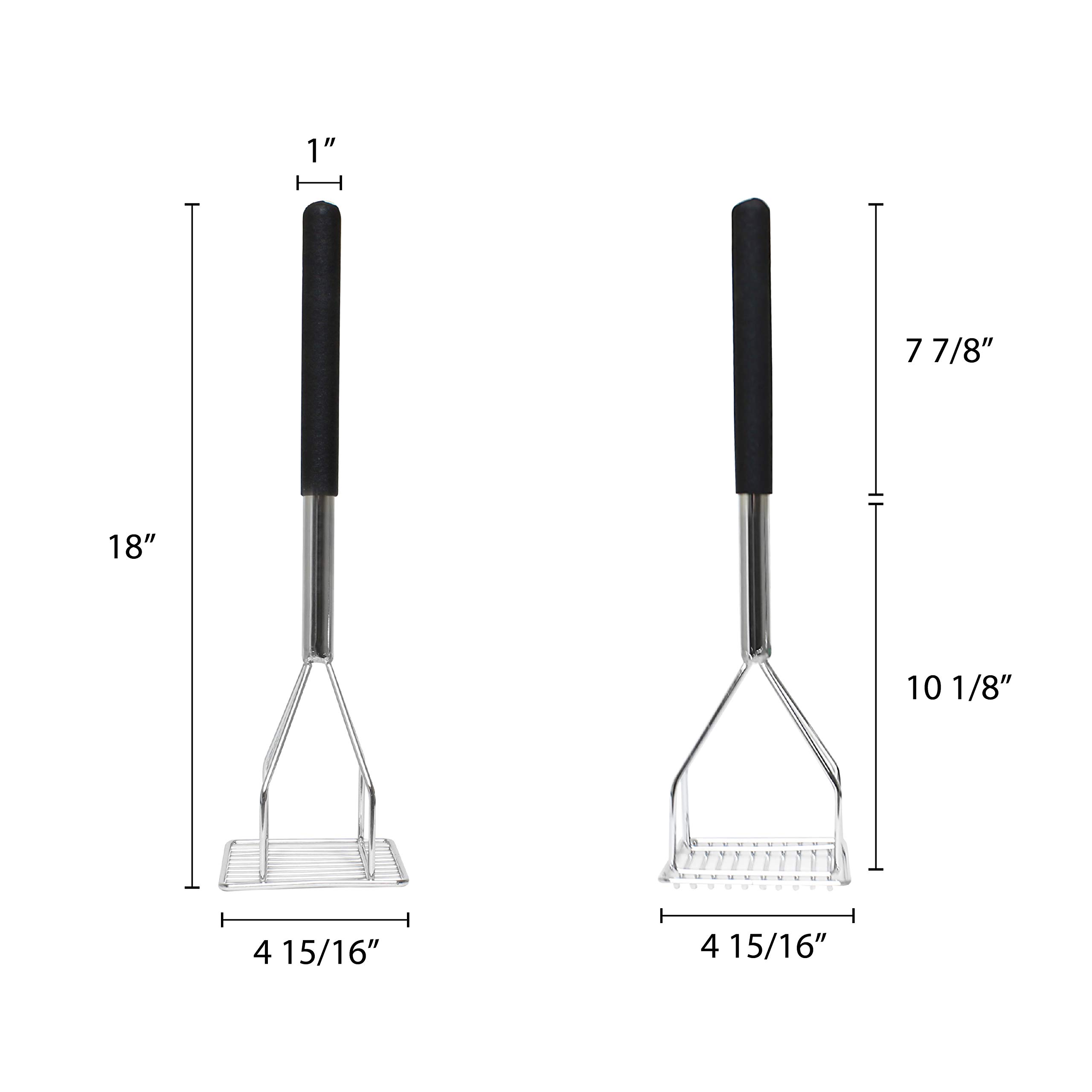 Thunder Group Potato Masher, 18-Inch, Chrome Plated