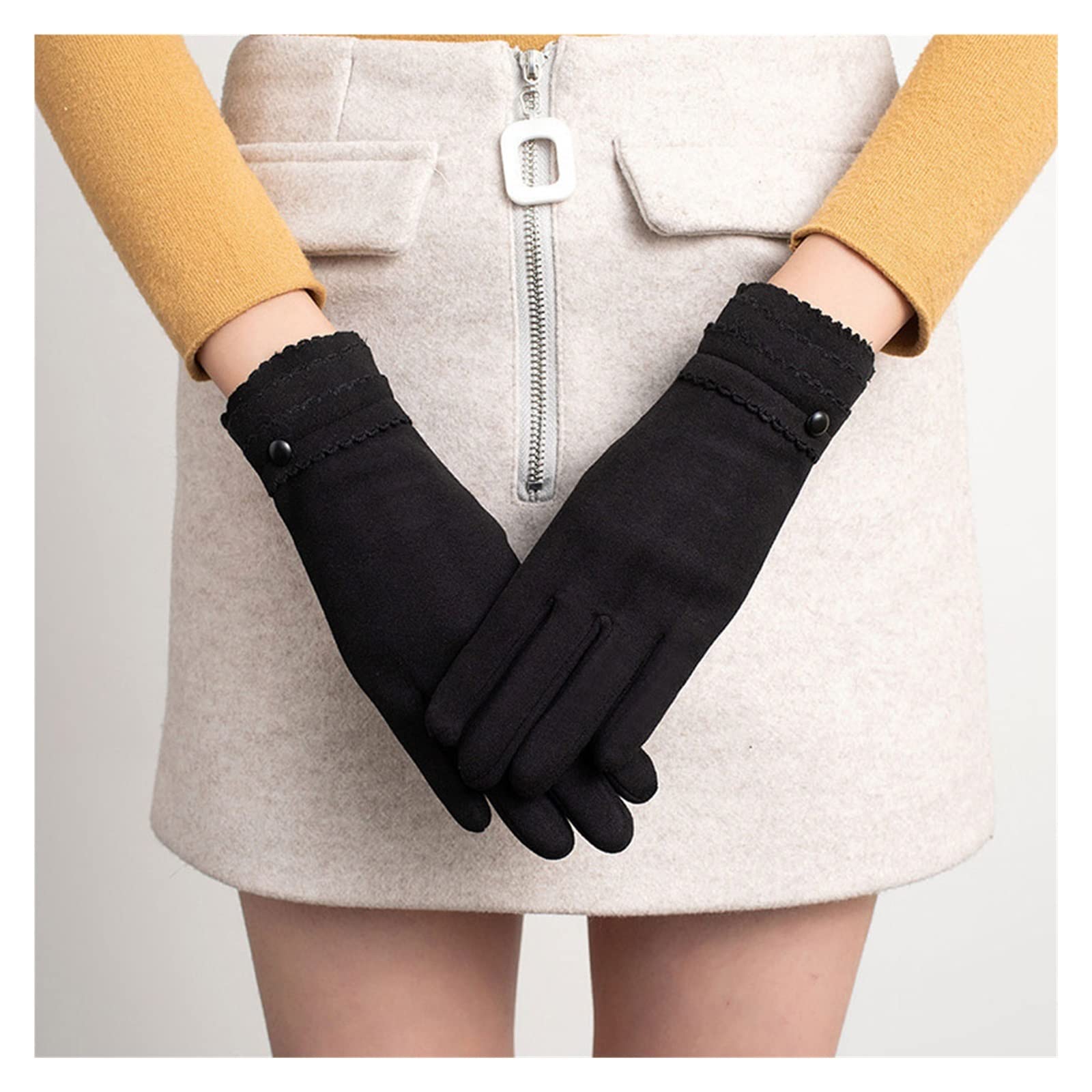 Guantes Cálidos de Invierno Impermeables Antideslizantes Térmicos Ciclismo Pantalla Táctil Dedo Completo Bicicleta Correr Esquí al Aire Libre