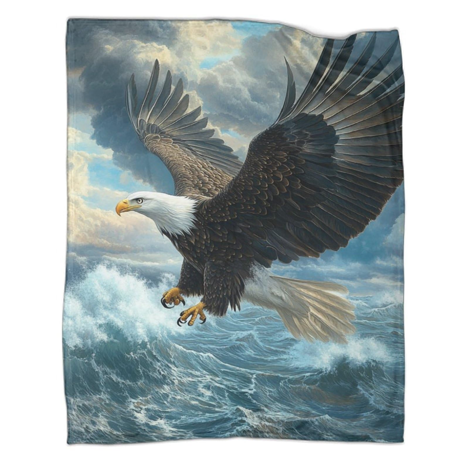 Couverture aigle moelleuse lit 180x200 en microfibre thermique