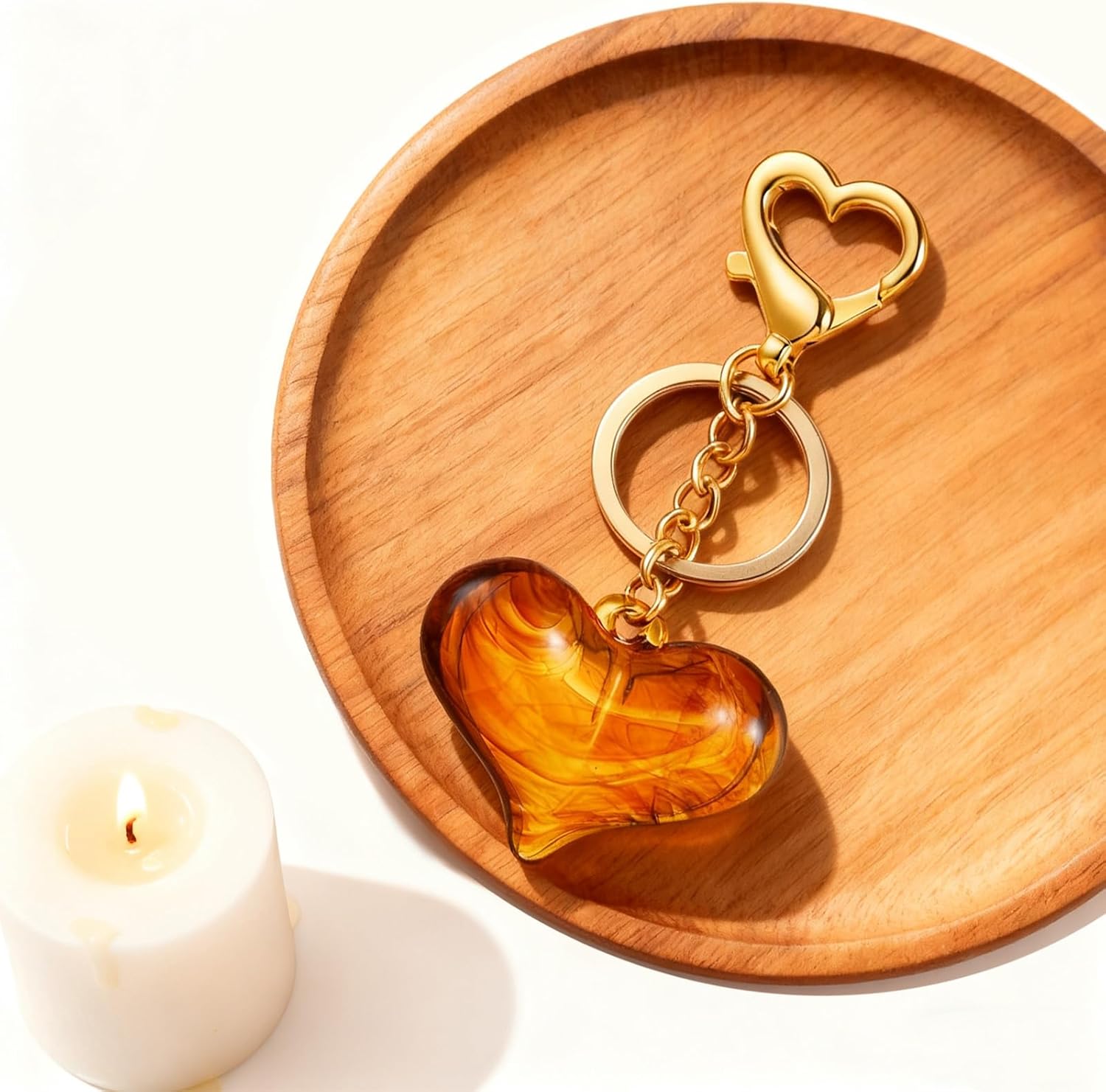 Heart Bow Keychain for Women Cute Key Chain Bag Charms Accessories Car Purse Backpack Valentines Jewelry Gifts - Image 6