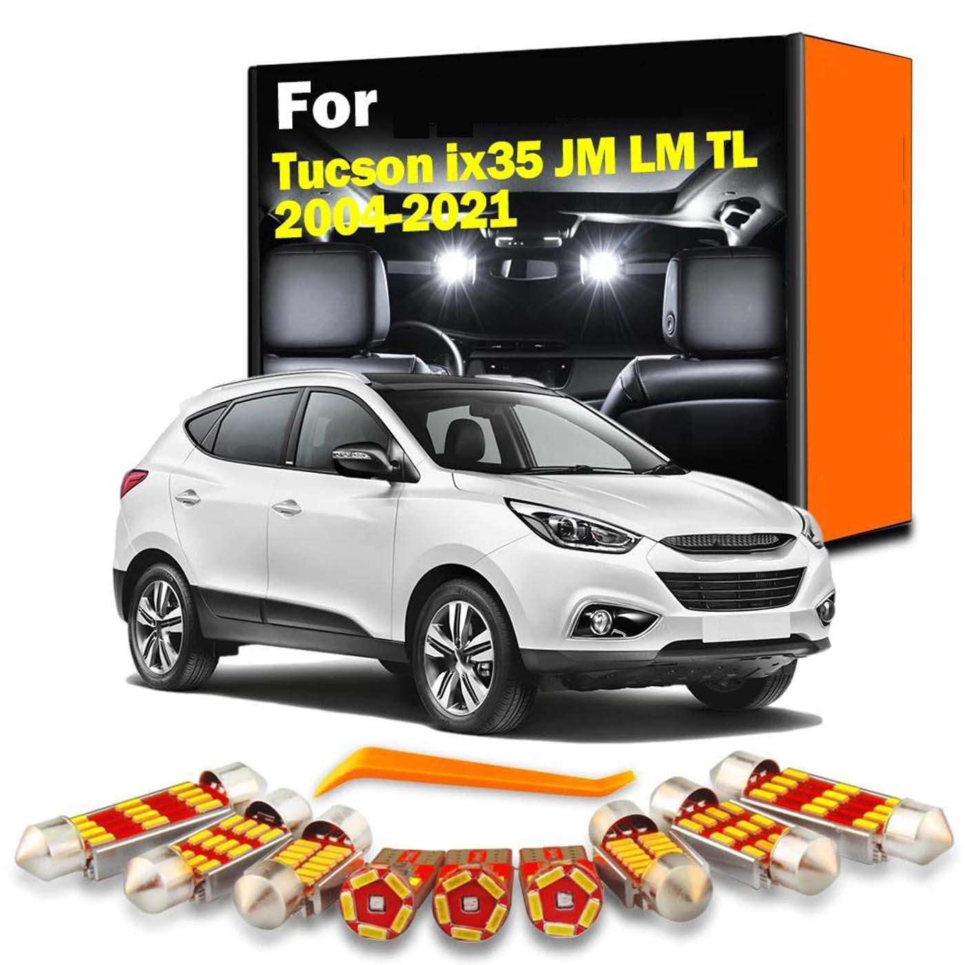 Kit de Luces LED para la Placa del Maletero y Las Puertas Interiores, para ix35 JM LM TL 2004-2018 2019 2020 2021