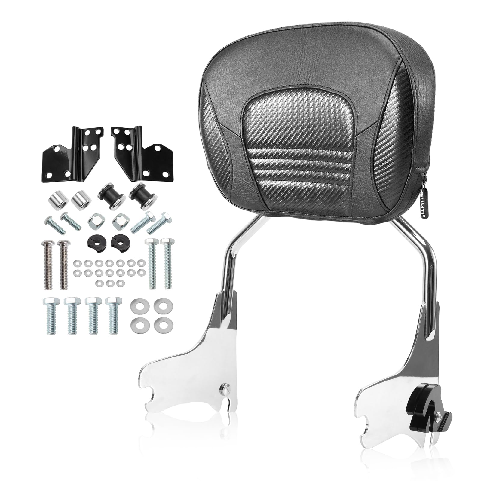 Snapklik.com : Sissy Bar Rear Passenger Backrest Pad For Harley Touring ...